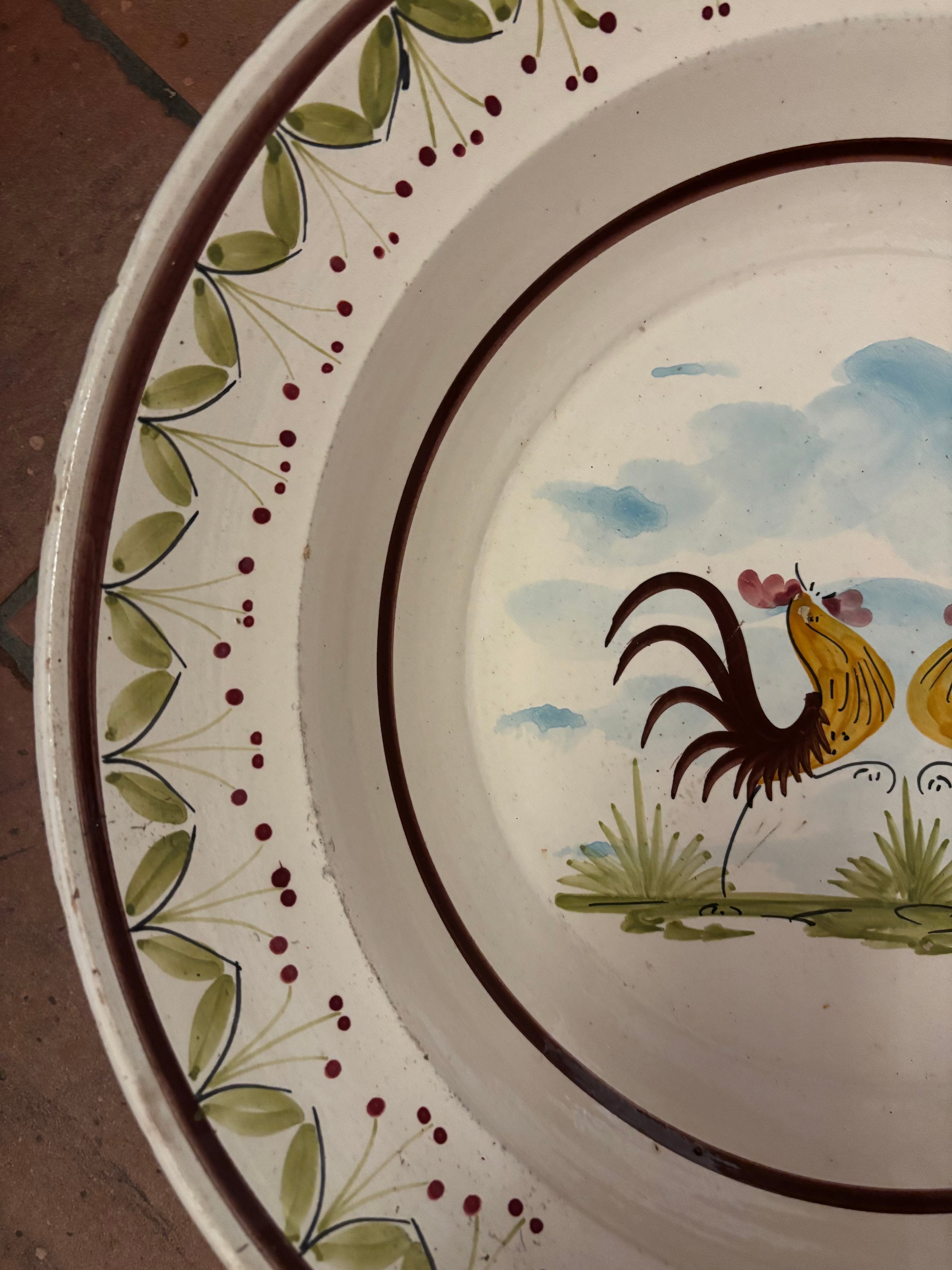 Italiensk fat m/håndtak, Ø41 cm.