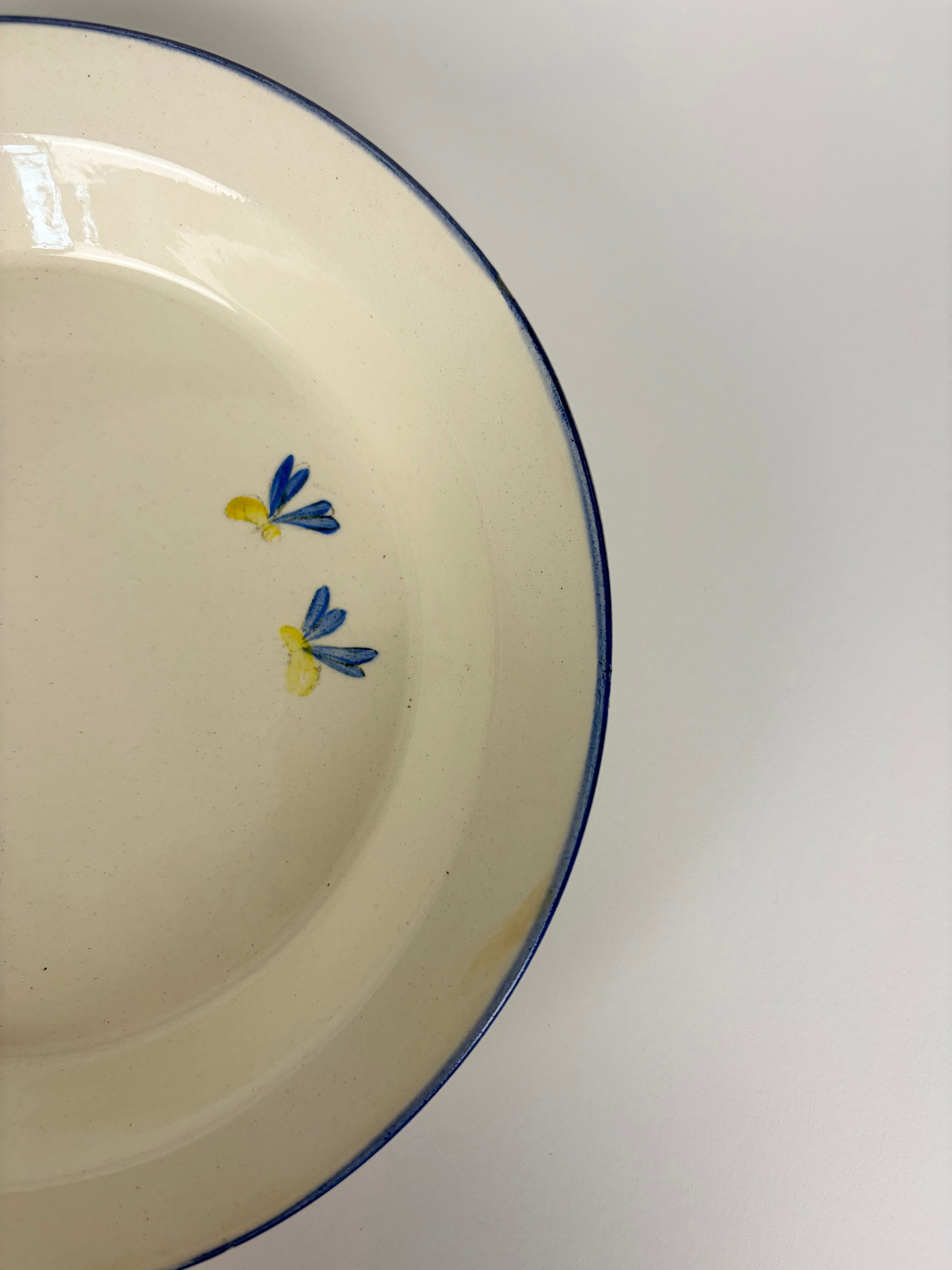 Dybe franske tallerkener, 6 stk - Ø21,5 cm