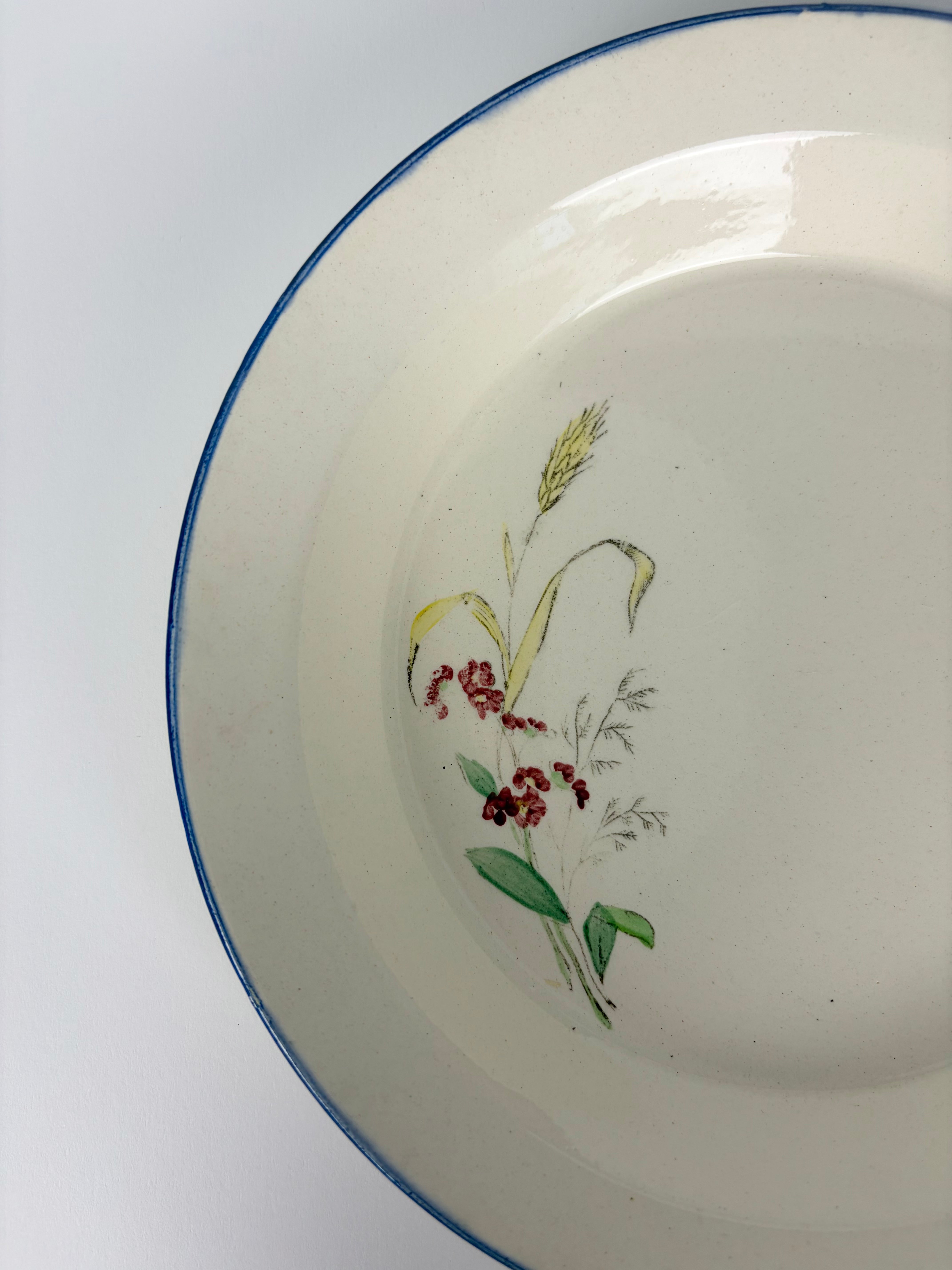 Dybe franske tallerkener, 6 stk - Ø21,5 cm