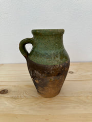 Krukke med grøn kant, 20 cm