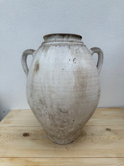 Hvid tyrkisk krukke, 44 cm