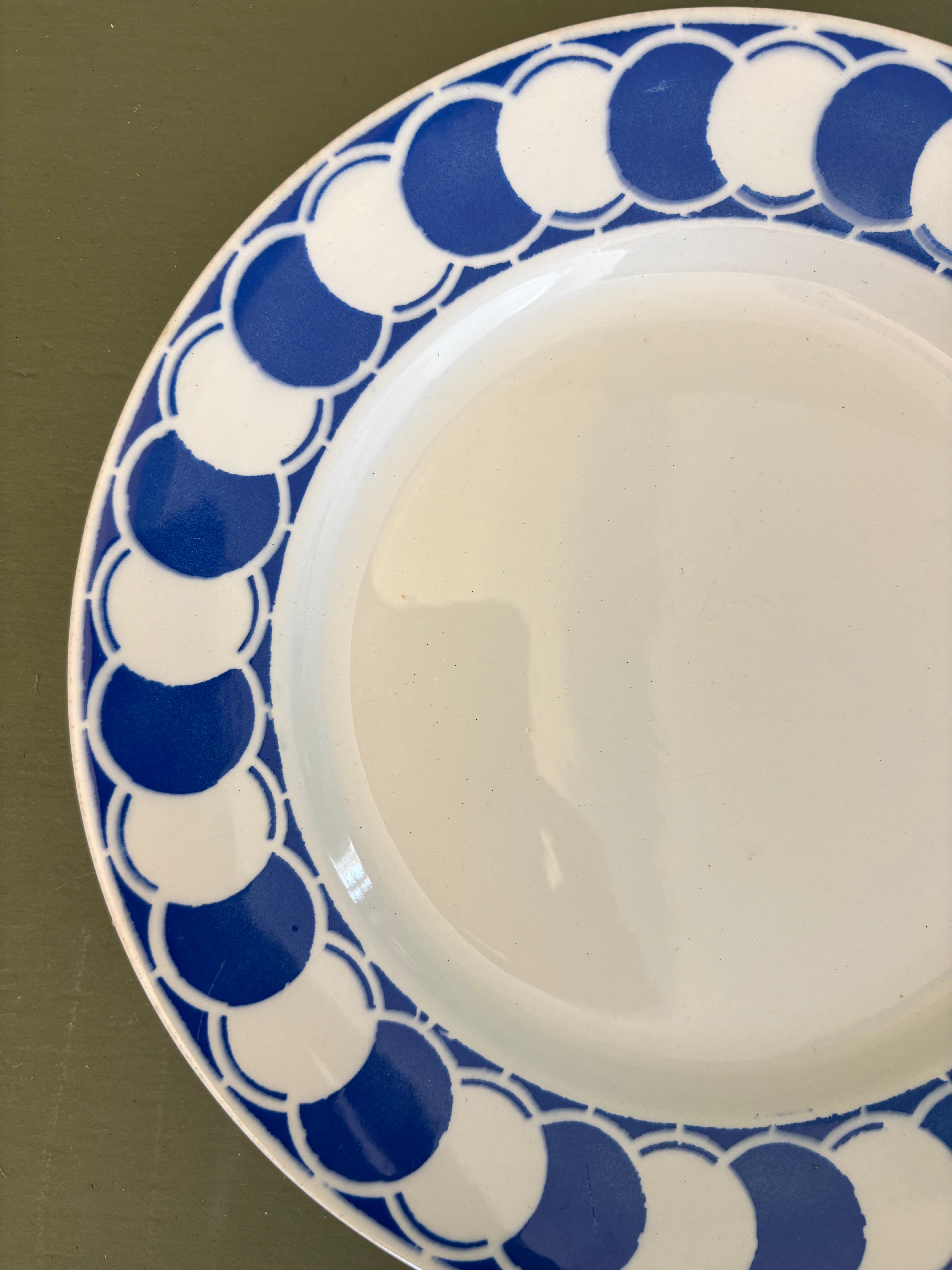 Franske tallerkener, Ø22,5 cm. 6 stk.