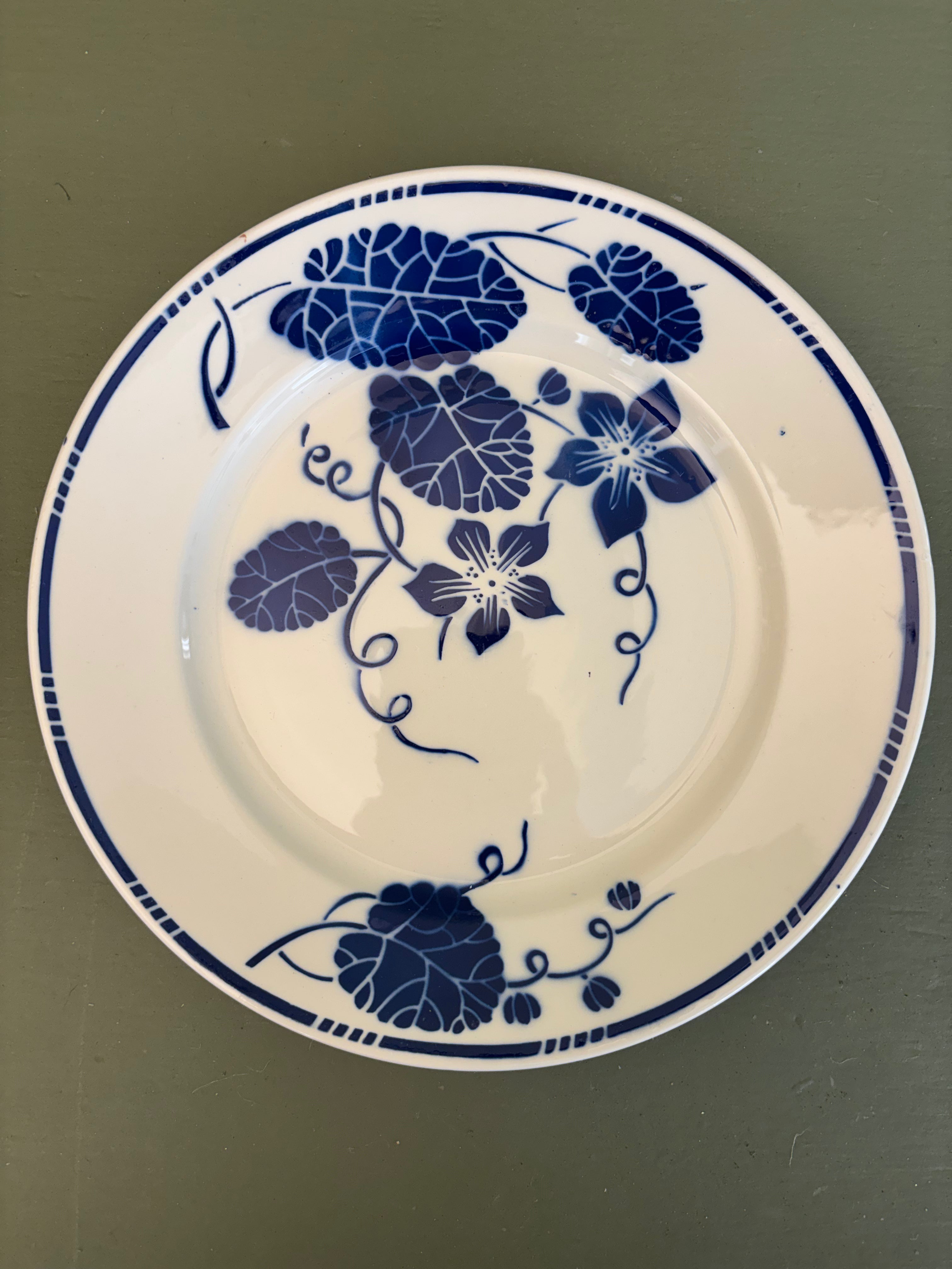 Franske tallerkener, Ø22cm.