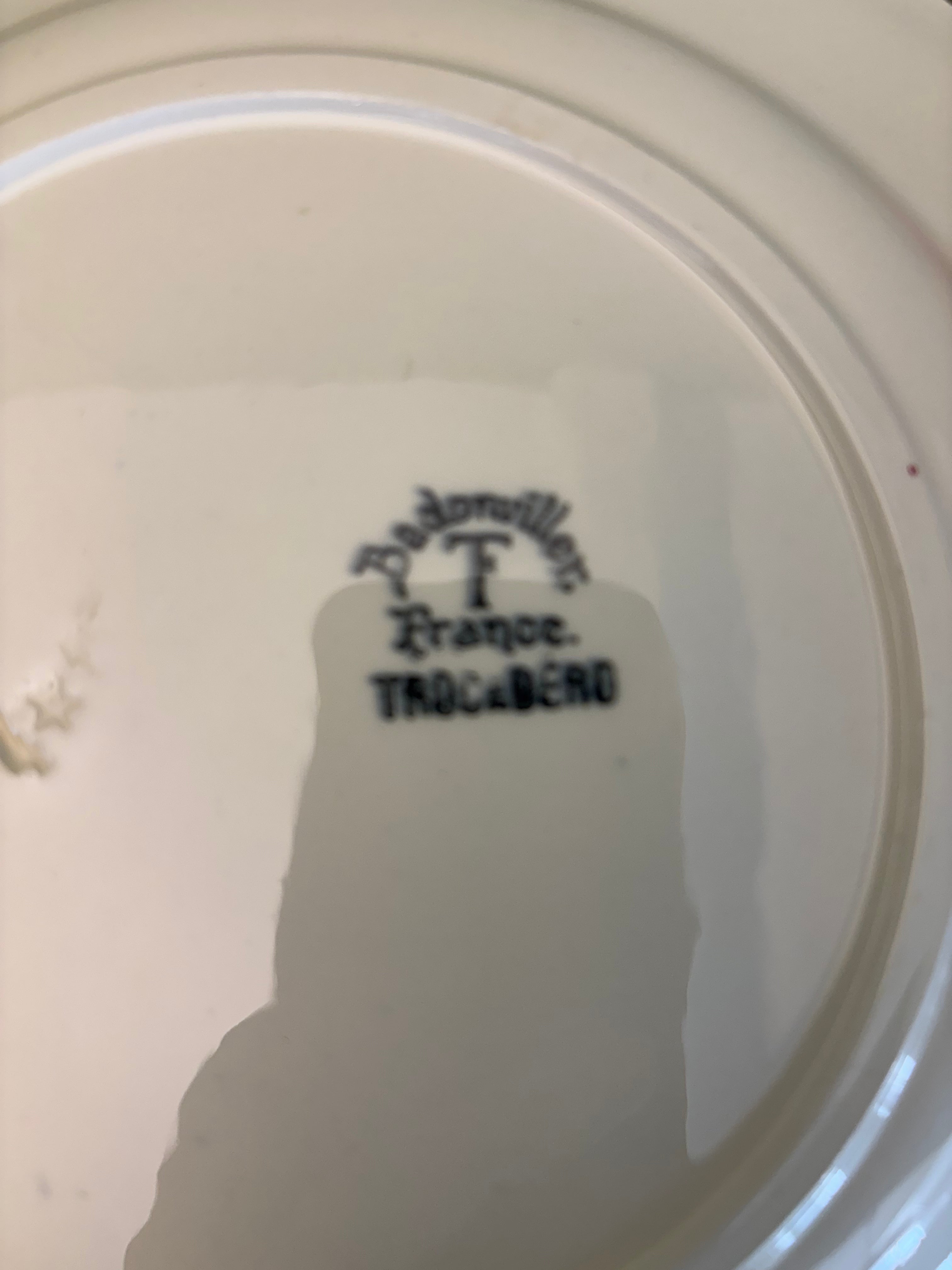 Franske tallerkener, Ø22cm.