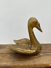 Svane i træ, 20 cm