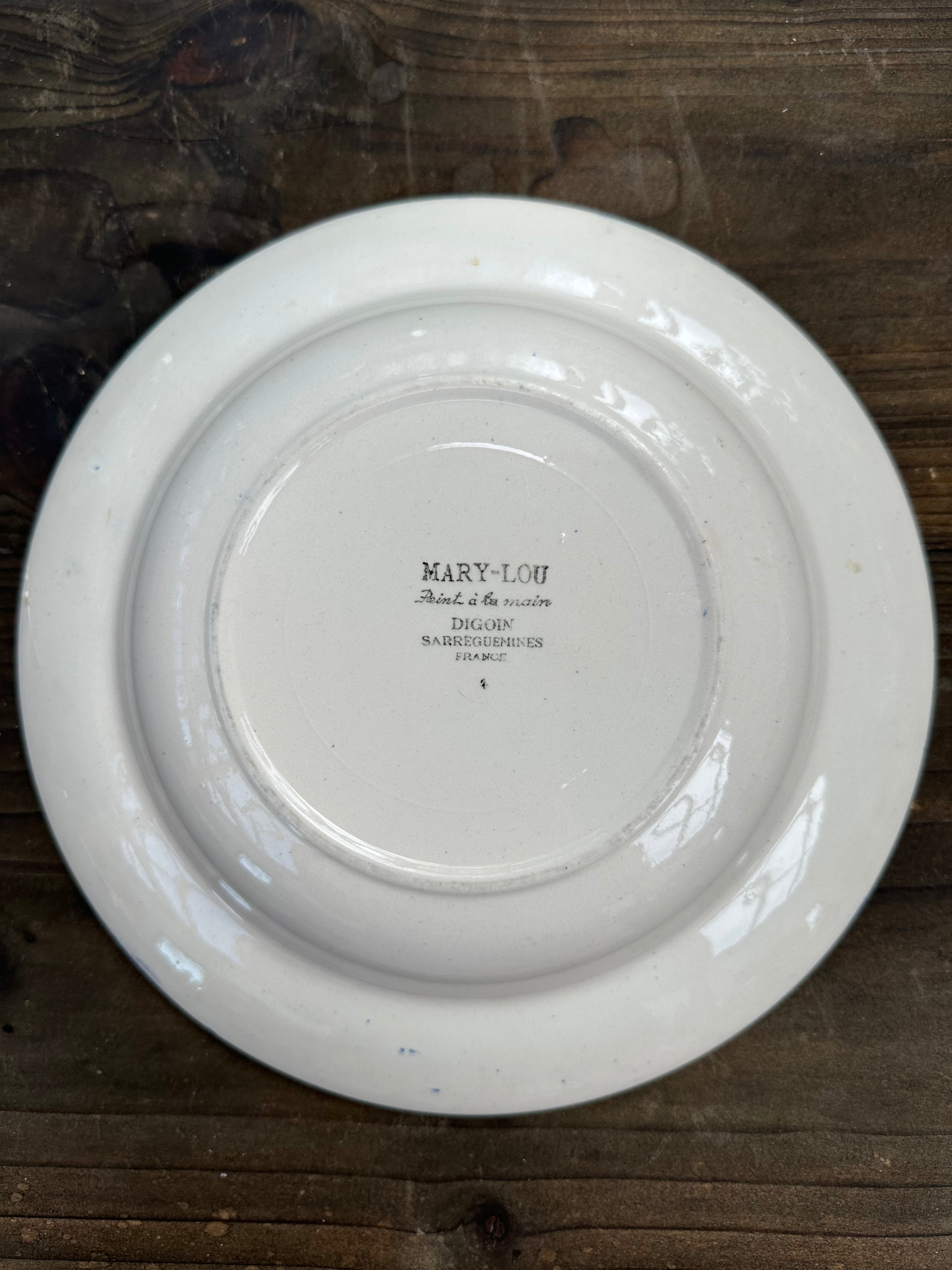 Dybe franske tallerkener, Ø22cm - 7 stk