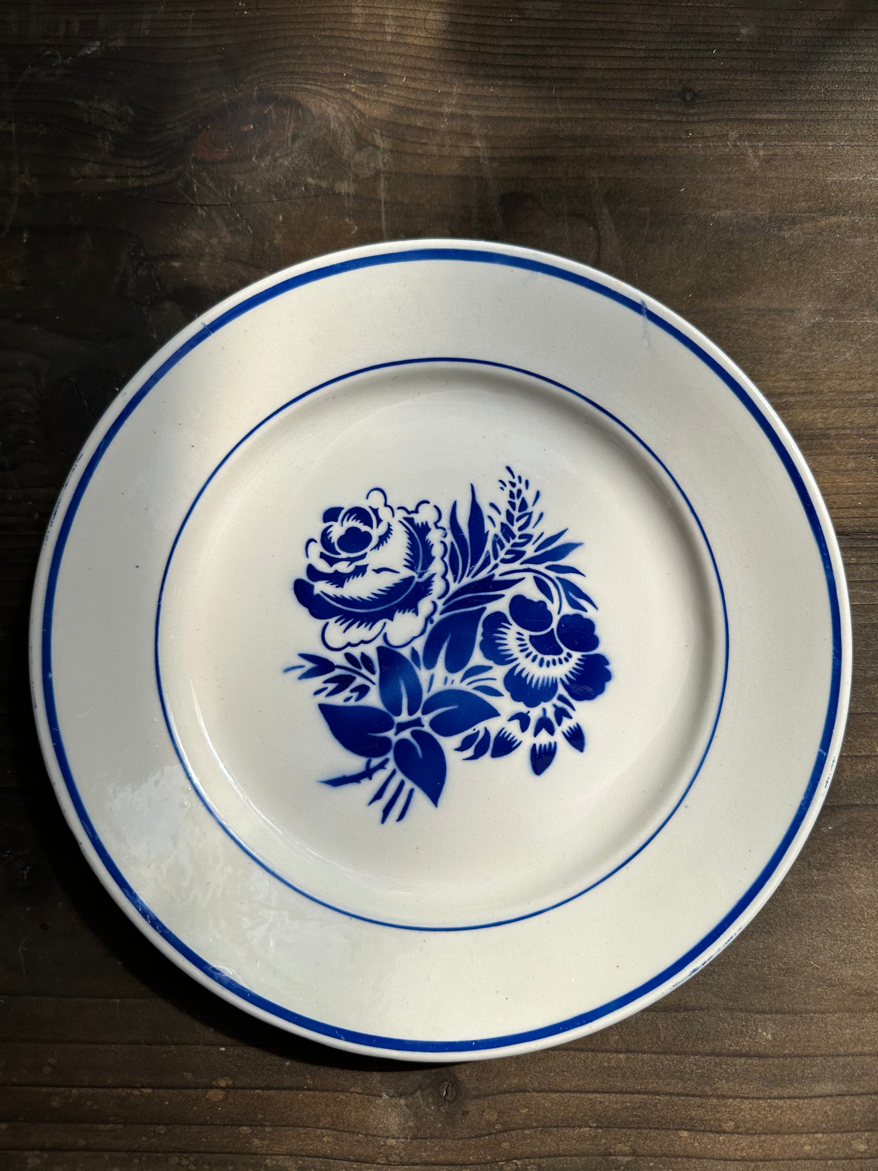 Franske tallerkener, Ø23cm - 9 stk