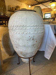 Hvid tyrkisk krukke, 80 cm