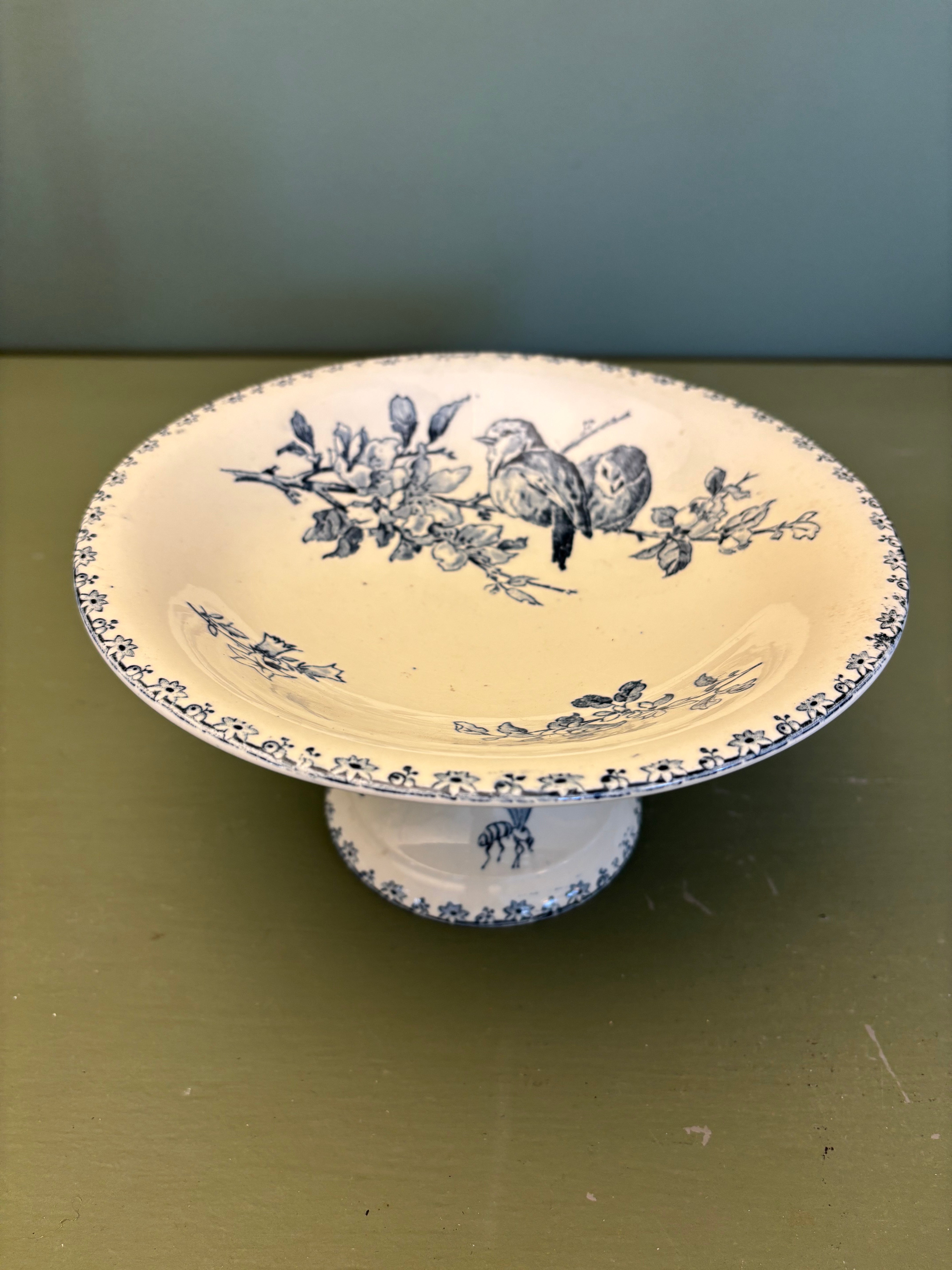 Opsats i porcelæn, Ø21 cm.