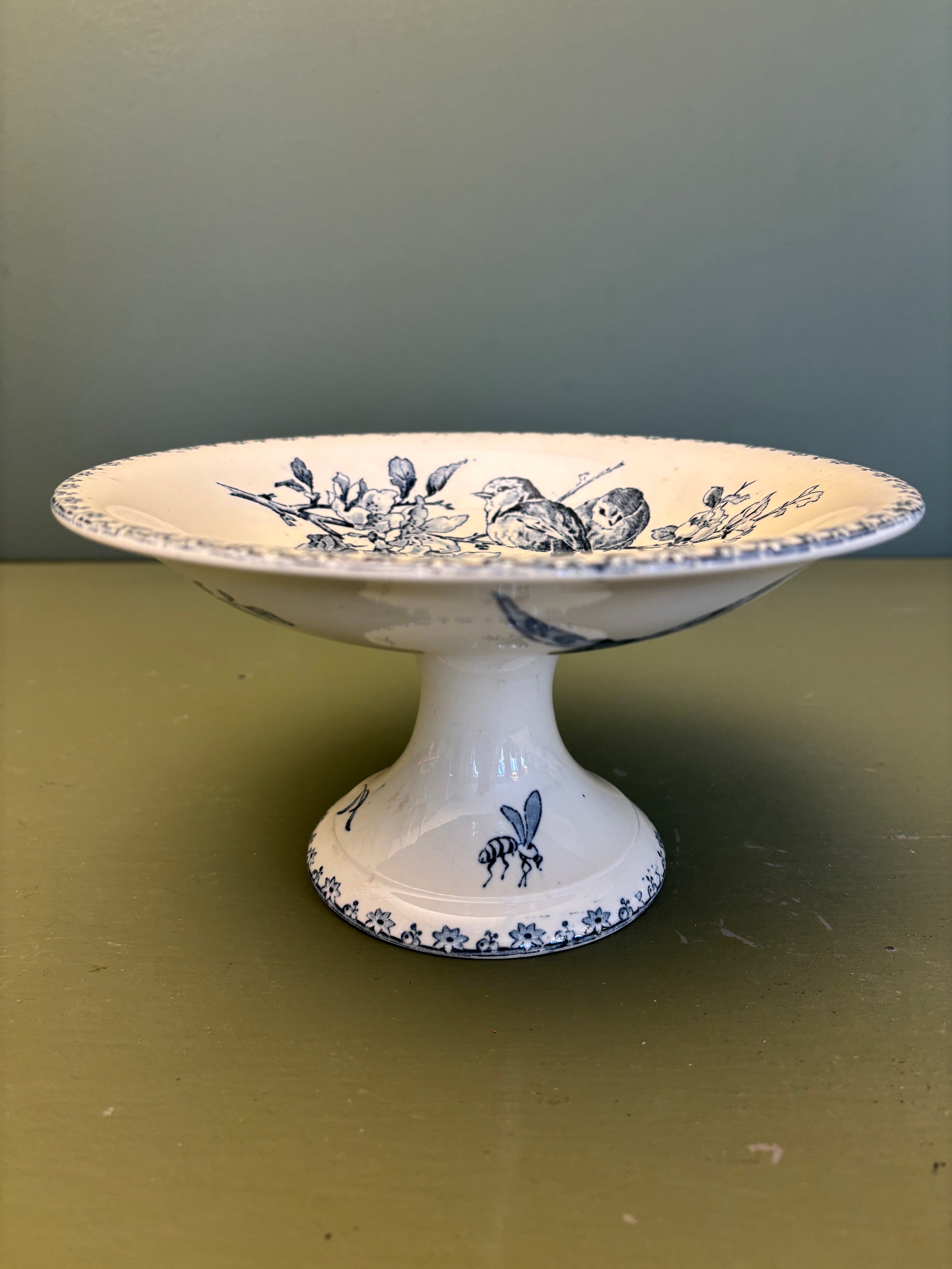 Opsats i porcelæn, Ø21 cm.