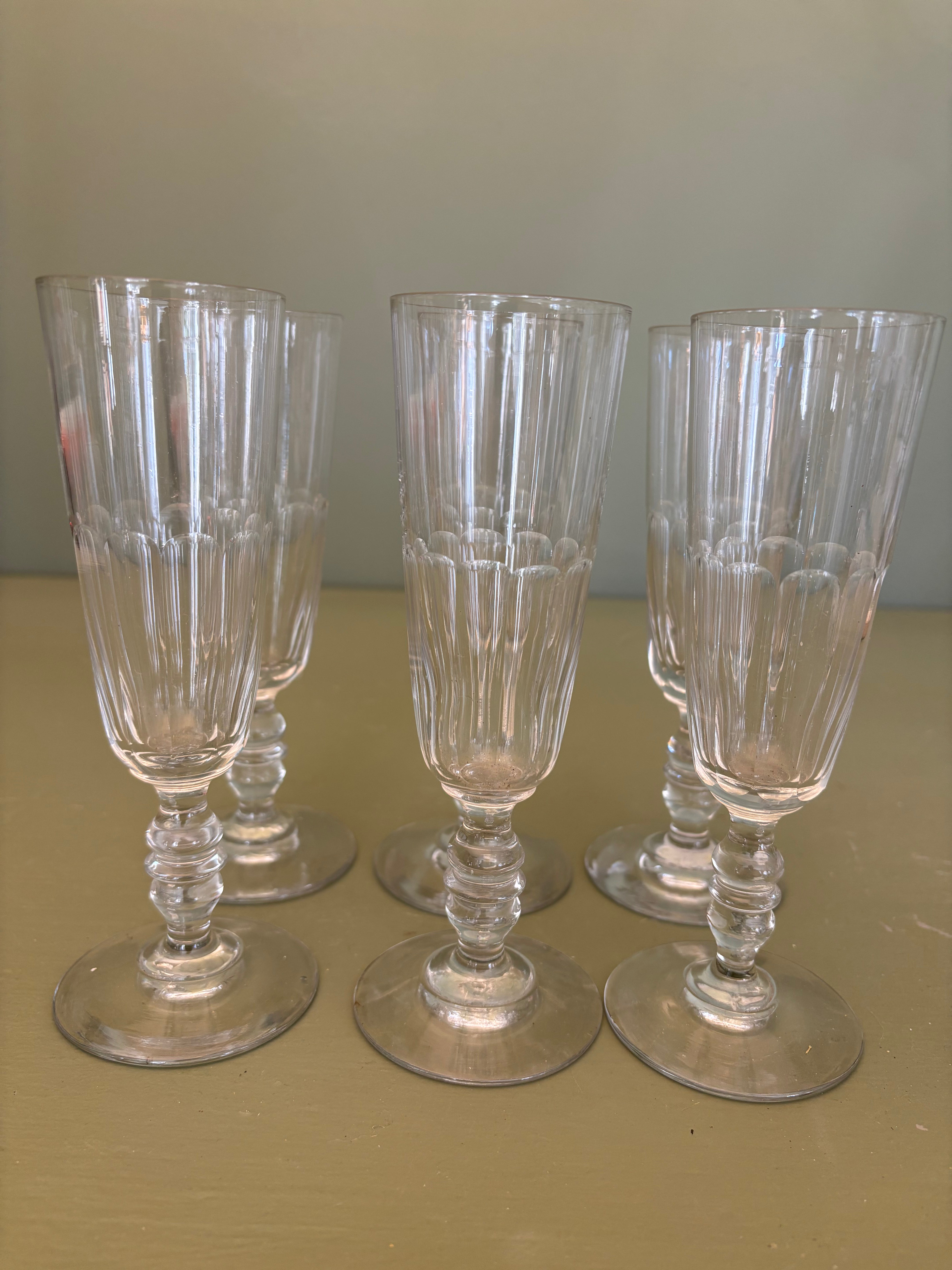 Champagnefløjter, 6 stk.