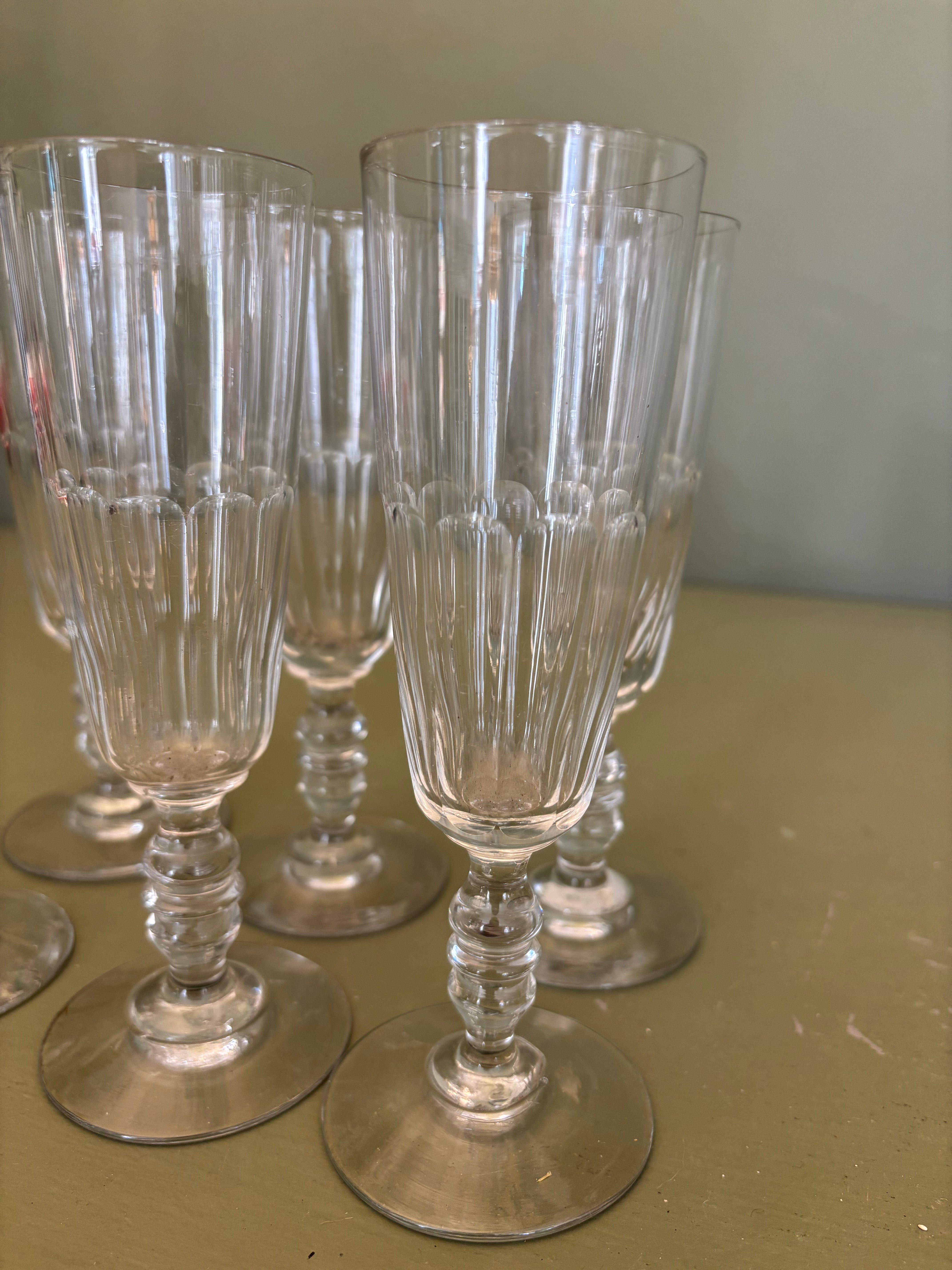 Champagnefløjter, 6 stk.