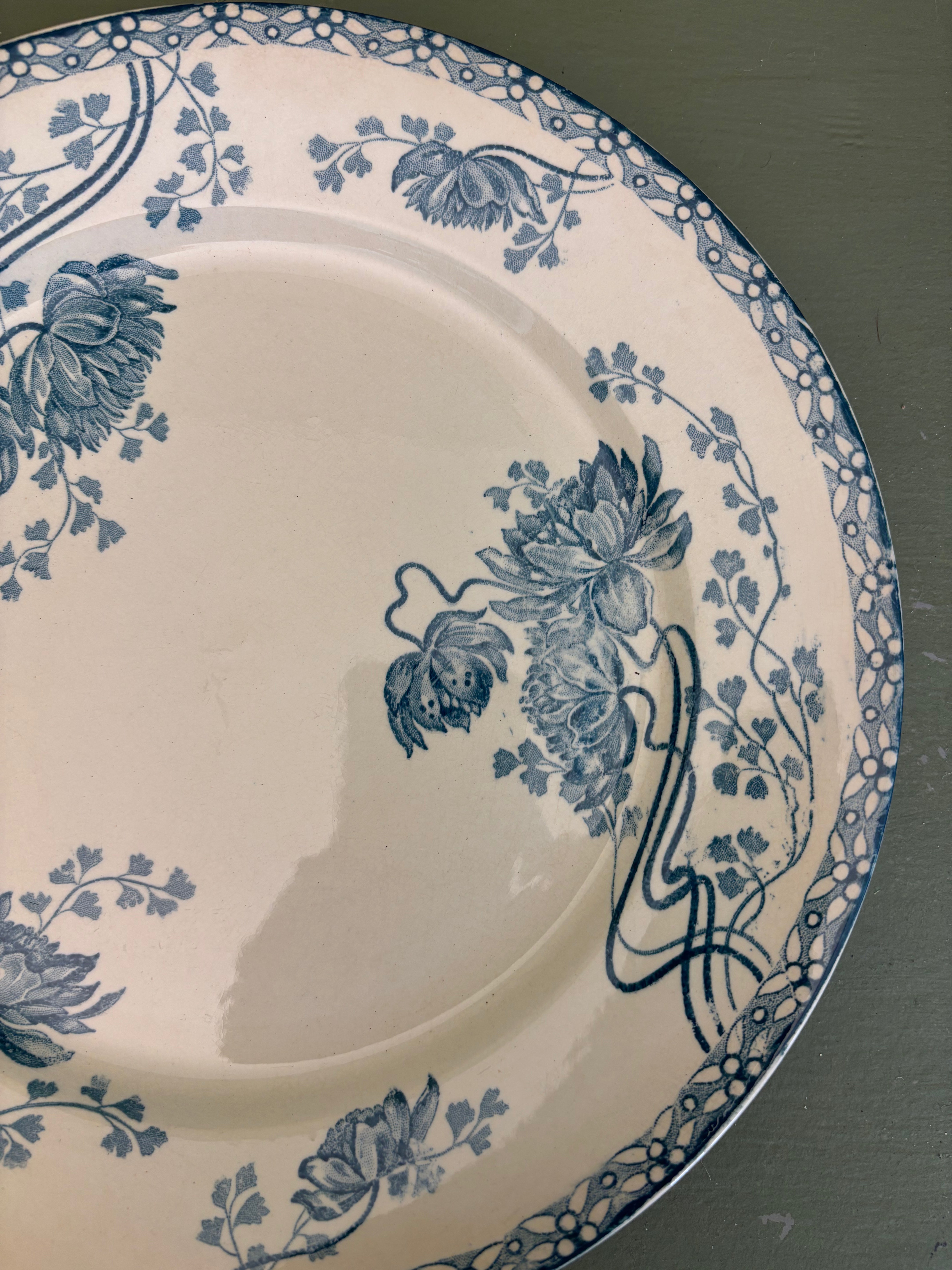 Franske tallerkener, Ø24 cm. 6 stk.