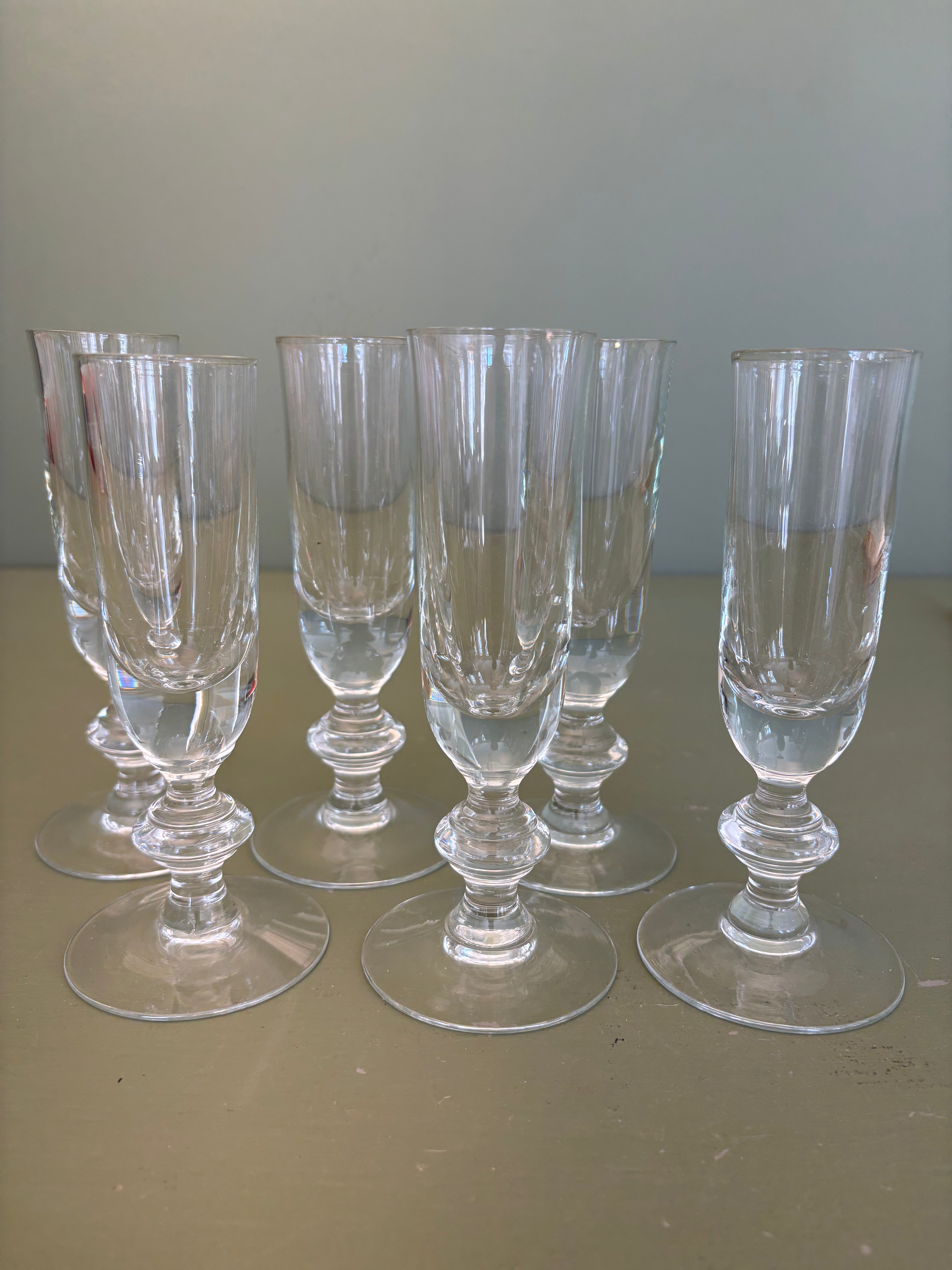 Franske glas, 6 stk.