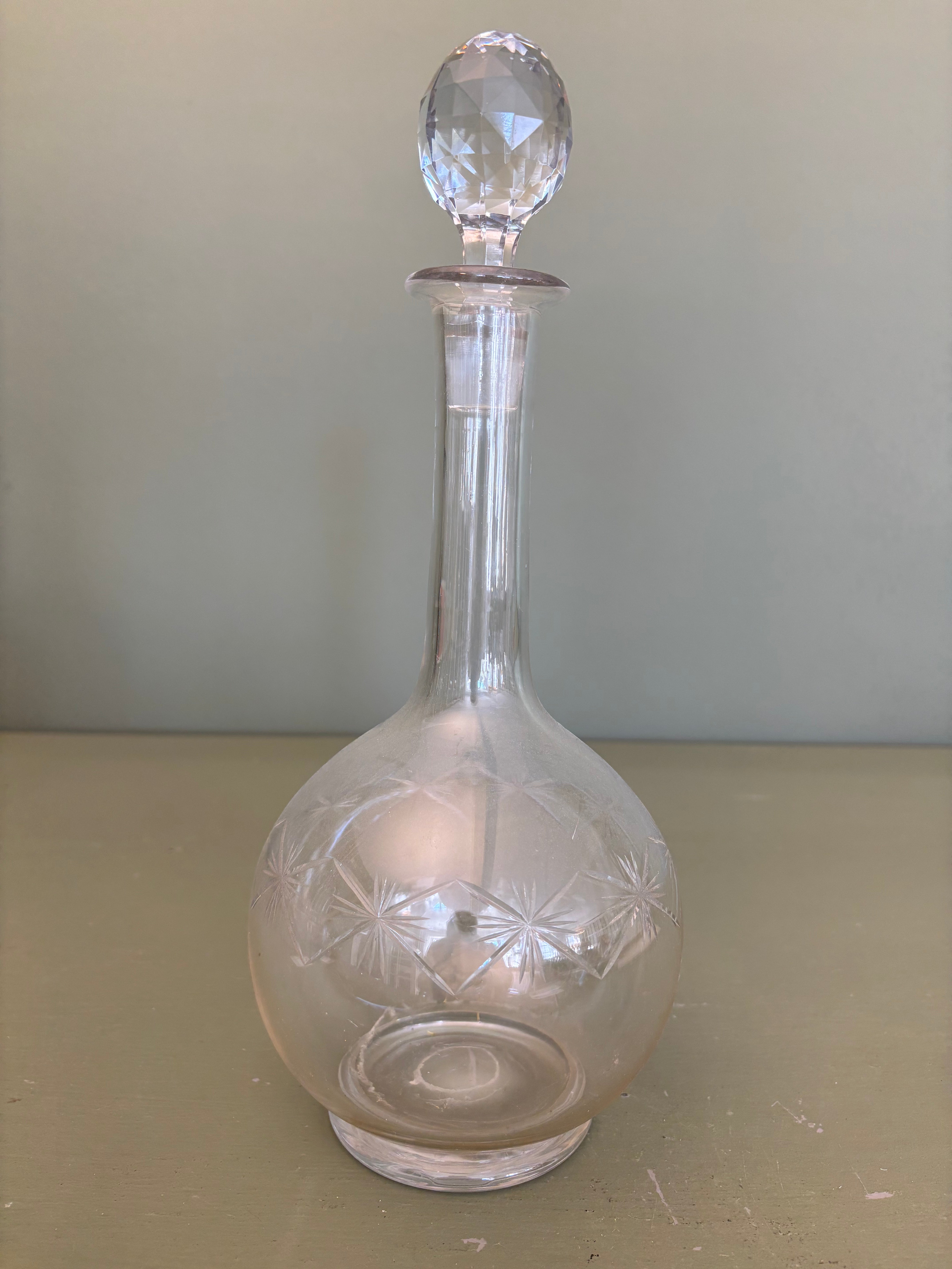 Glaskaraffel, h32 cm.