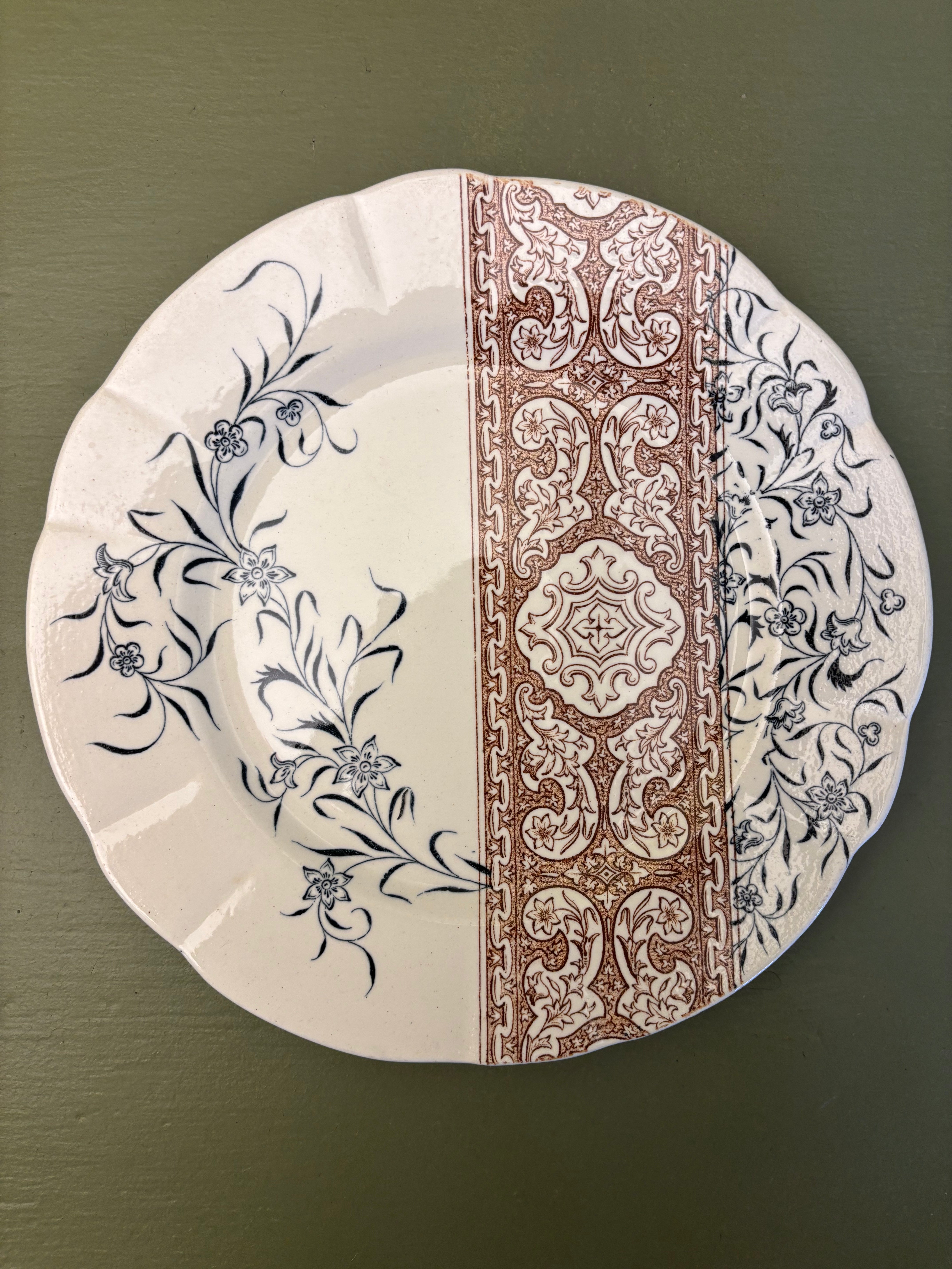 Franske tallerkener, Ø21cm - 6 stk.