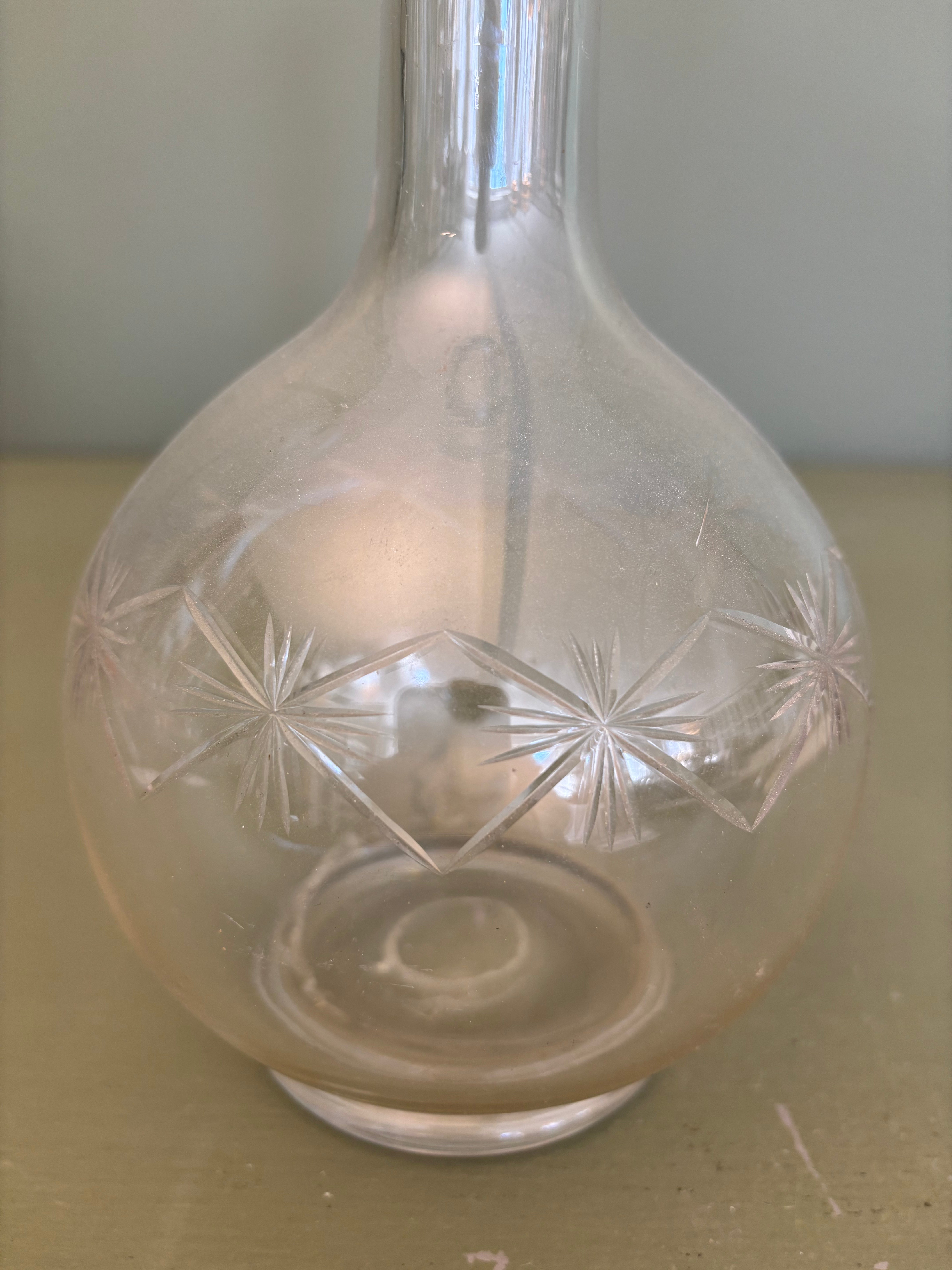 Glaskaraffel, h32 cm.