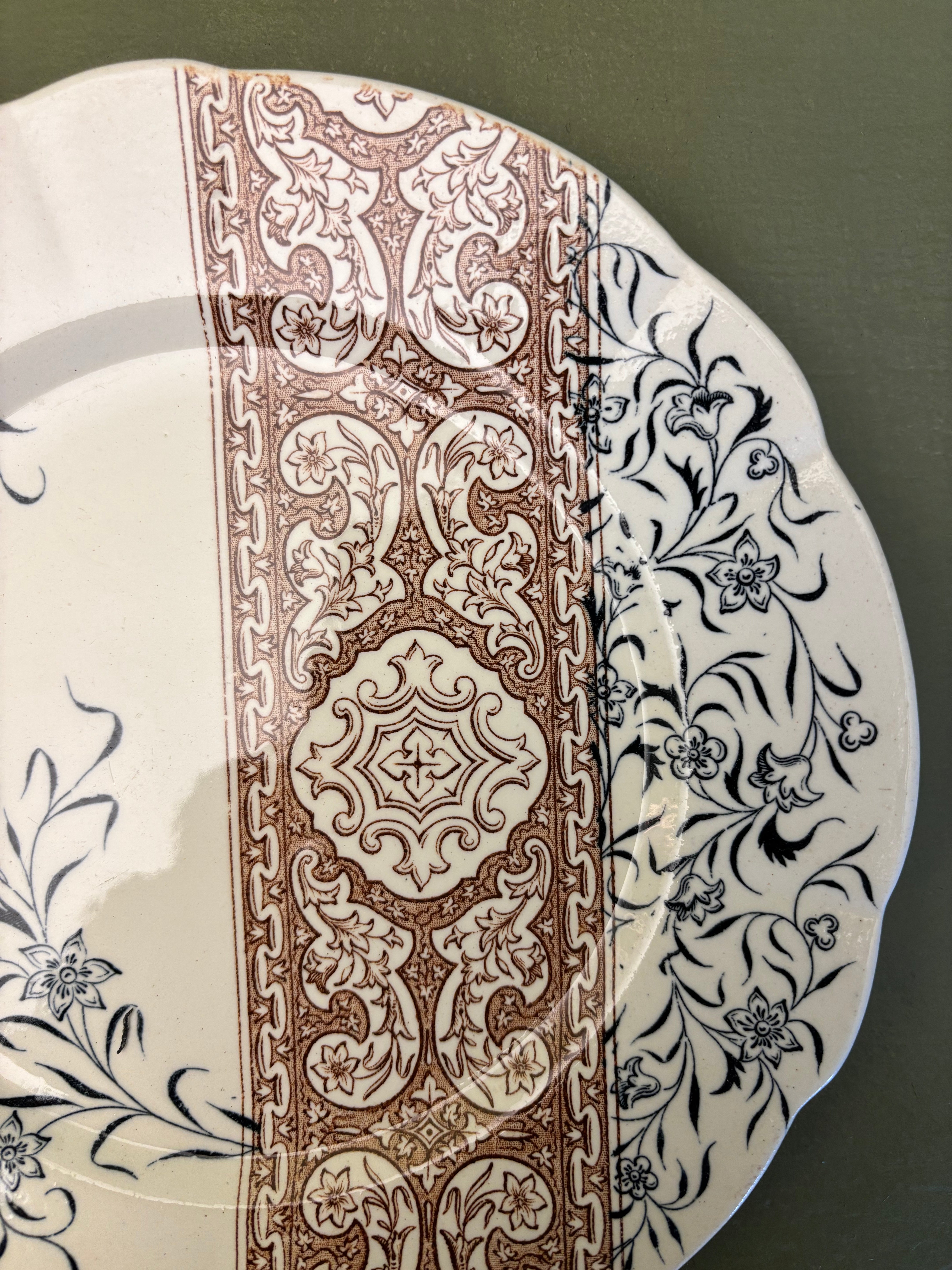 Franske tallerkener, Ø21cm - 6 stk.