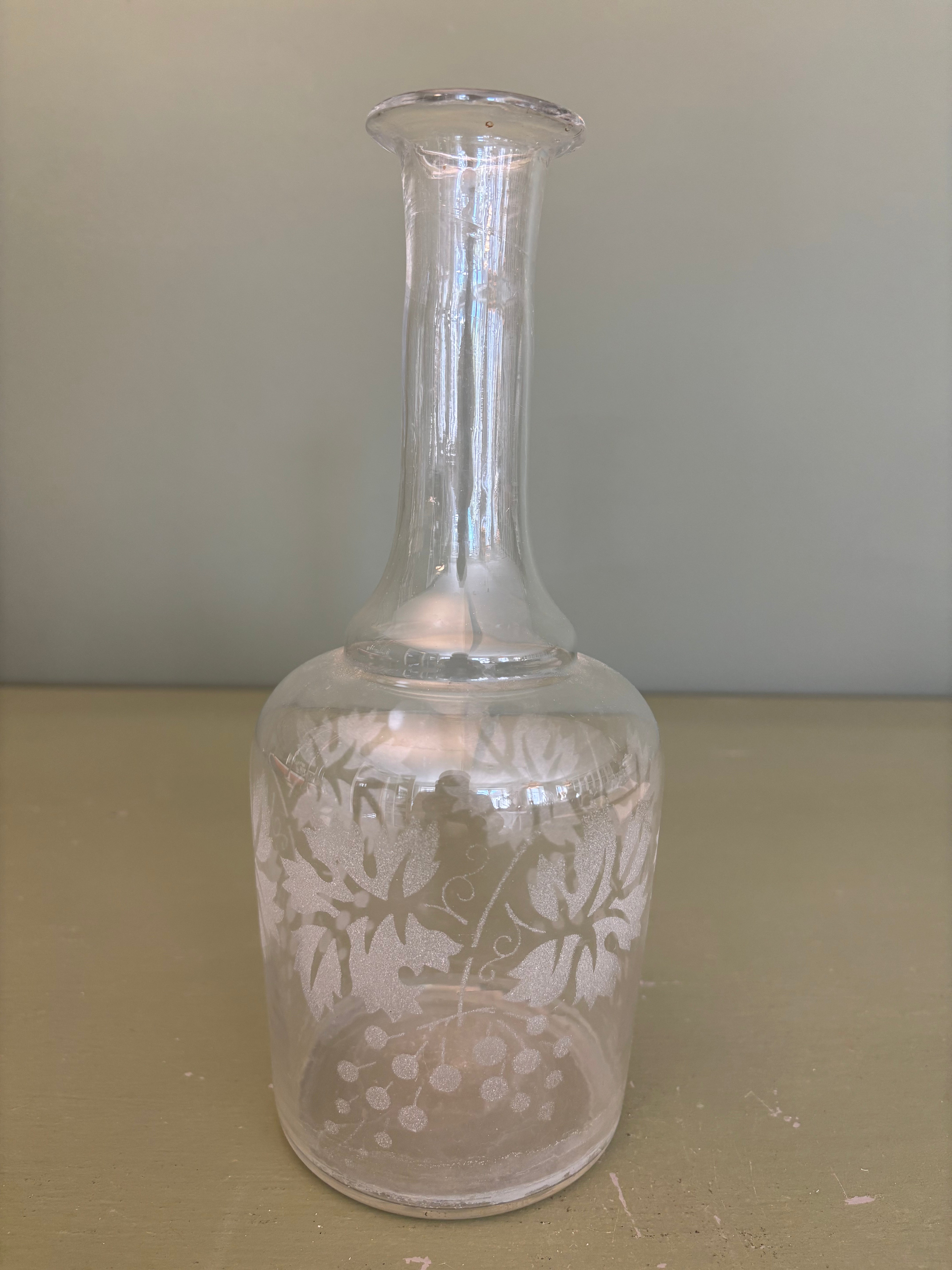 Glaskaraffel, h27 cm.