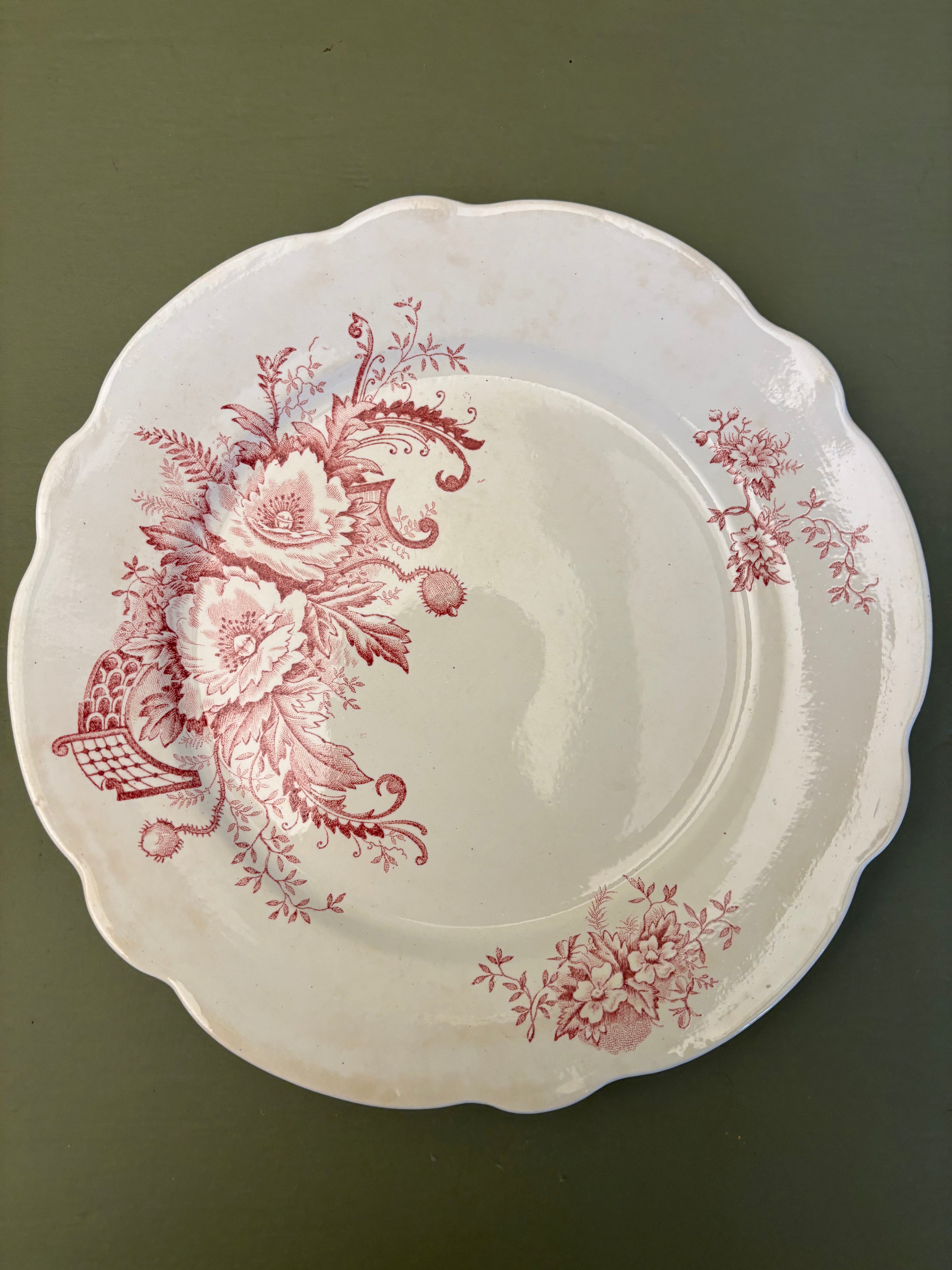 Franske tallerkener, Ø23,5cm - 6 stk.