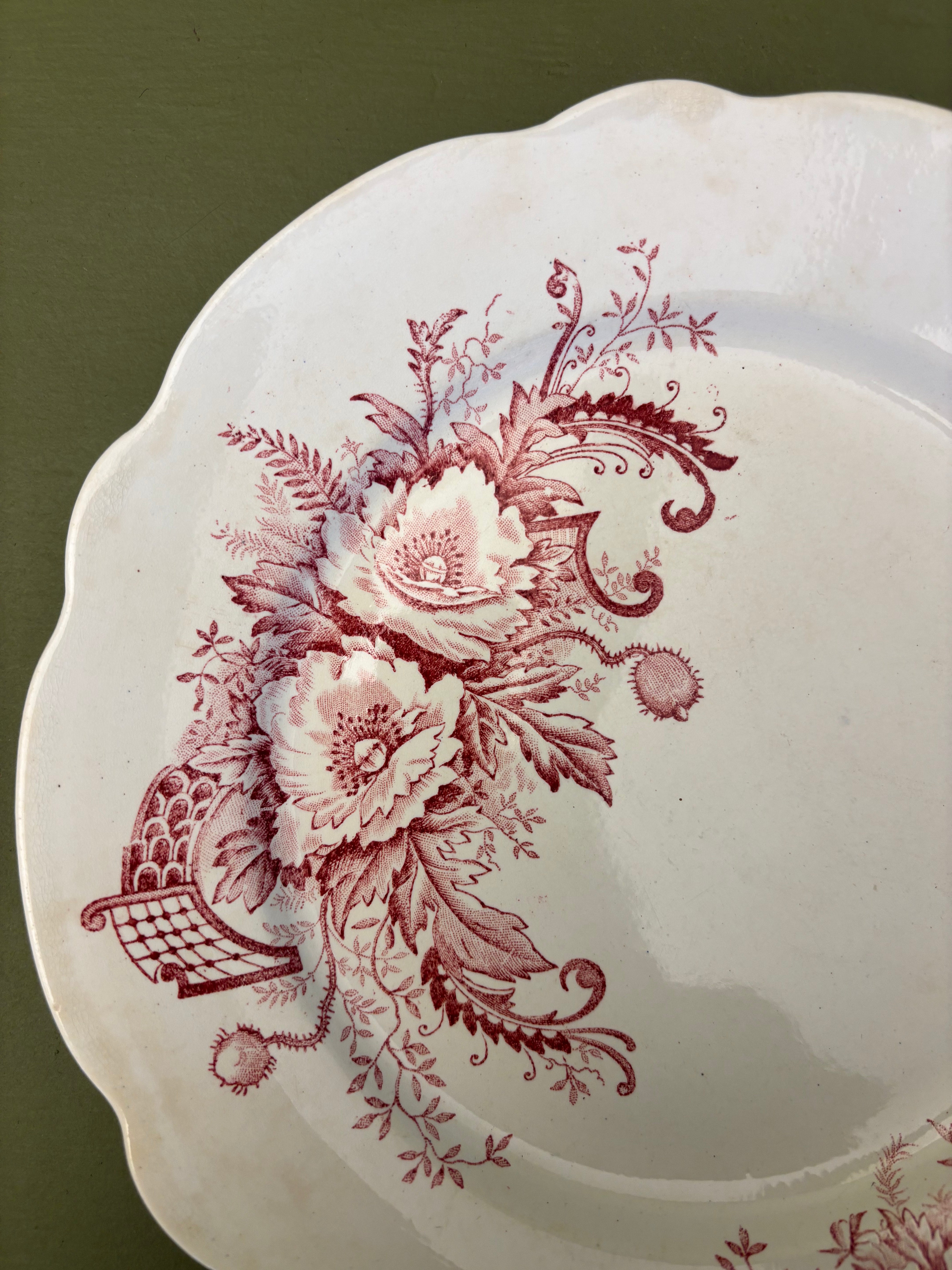 Franske tallerkener, Ø23,5cm - 6 stk.