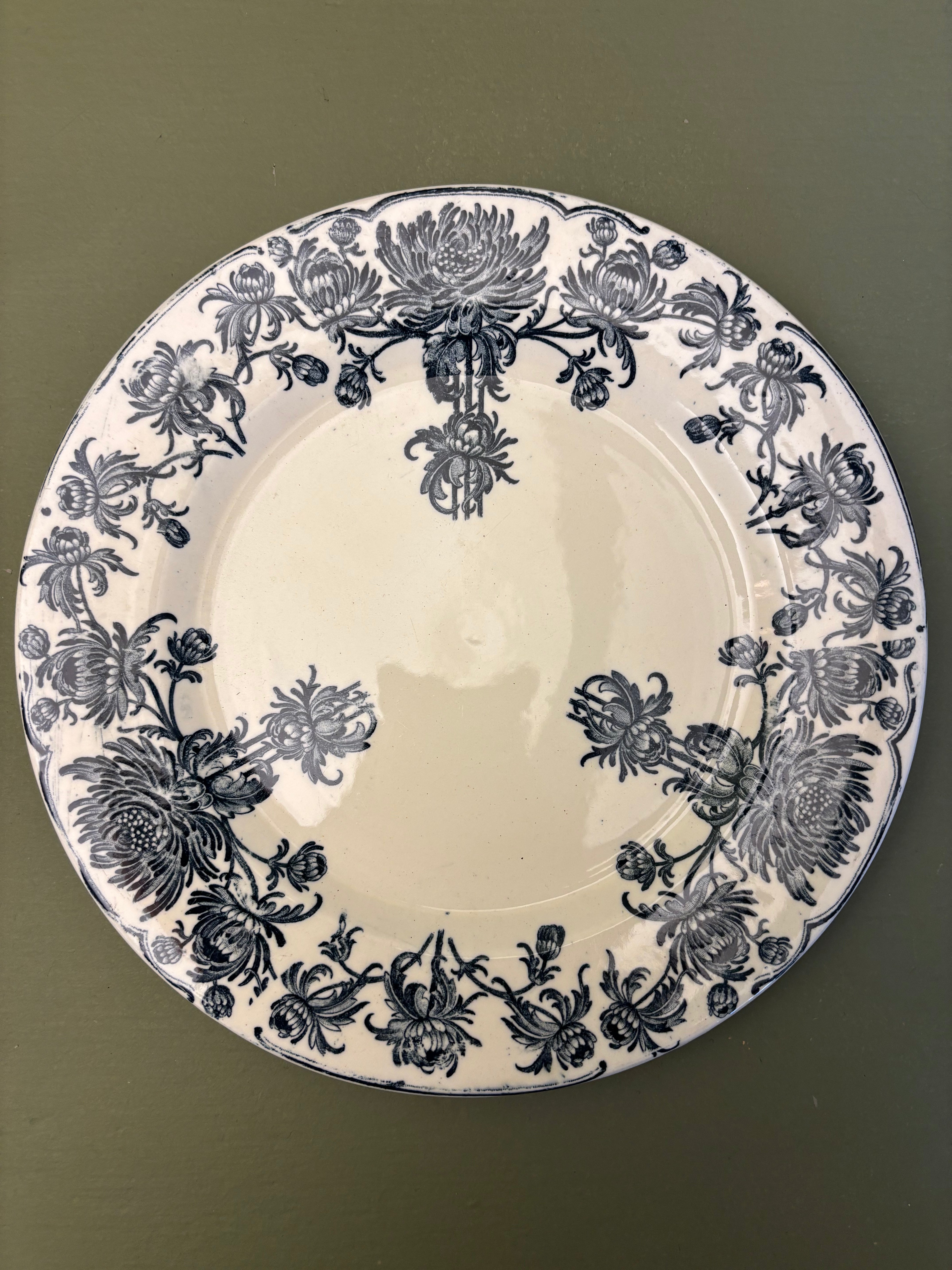 Franske tallerkener, Ø21,5cm - 6 stk.