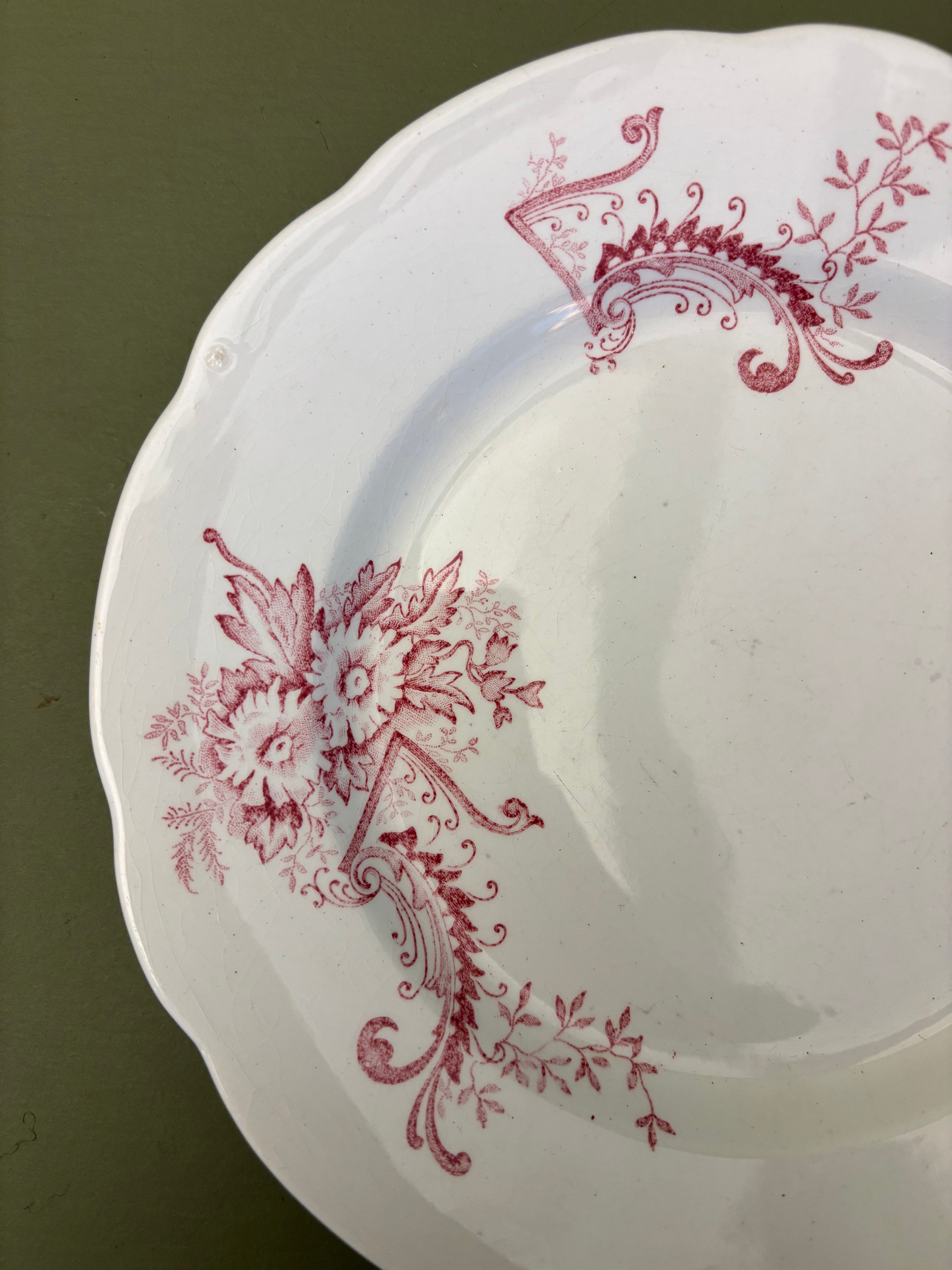 Franske tallerkener, Ø21cm - 6 stk.
