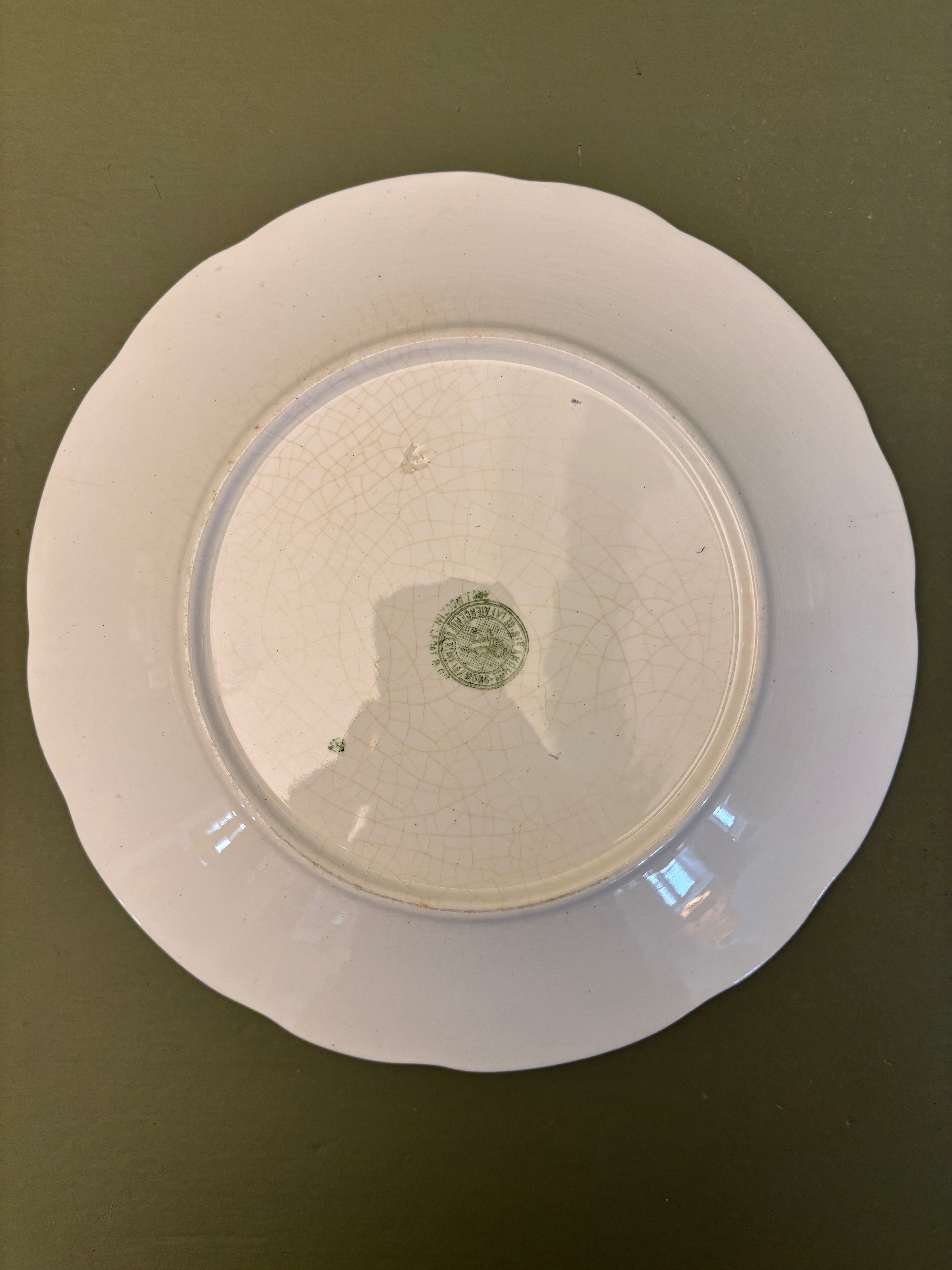 Franske tallerkener, Ø21cm - 6 stk.