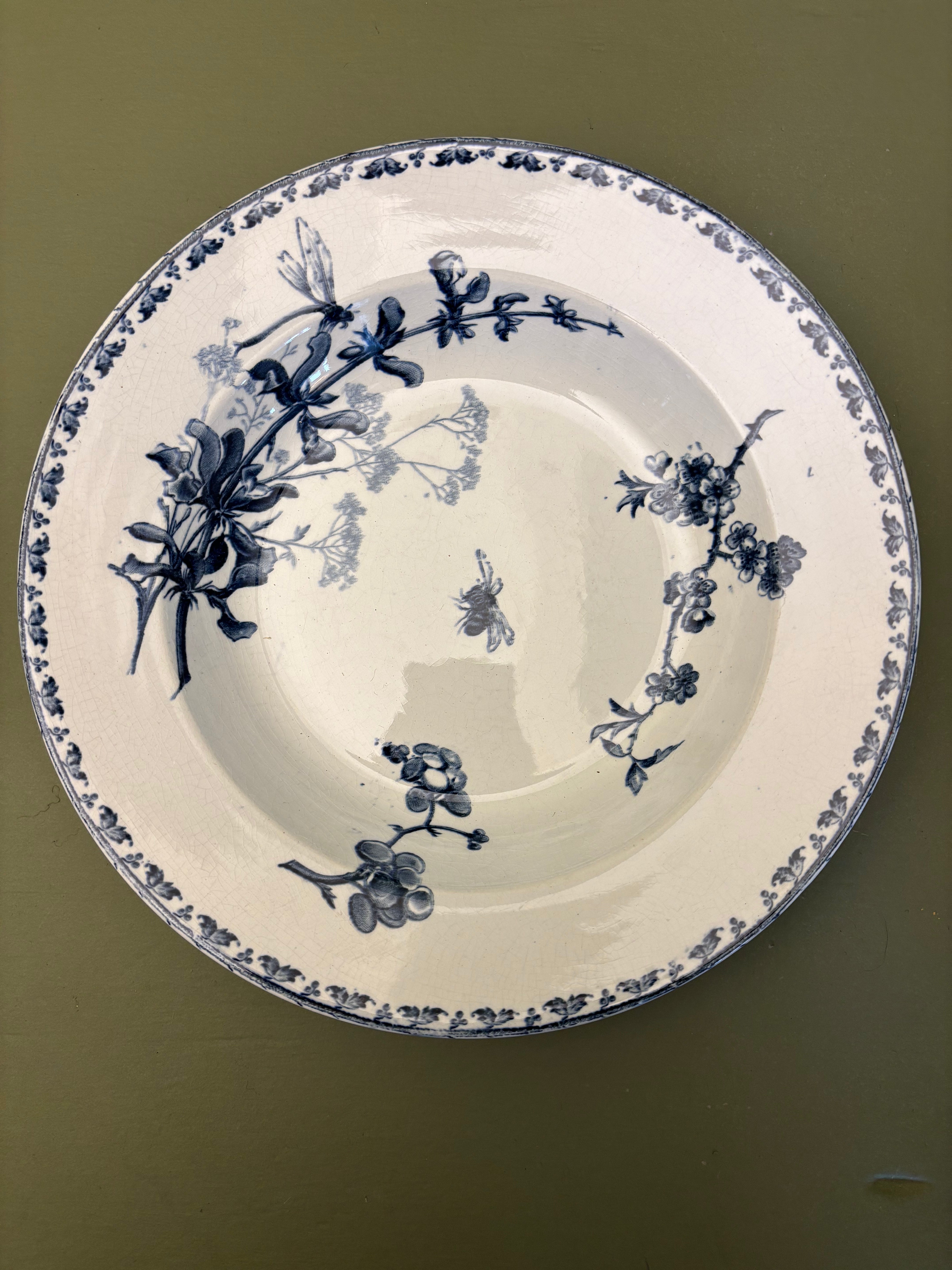 Franske dybe tallerkener, Ø23 cm - 6 stk.