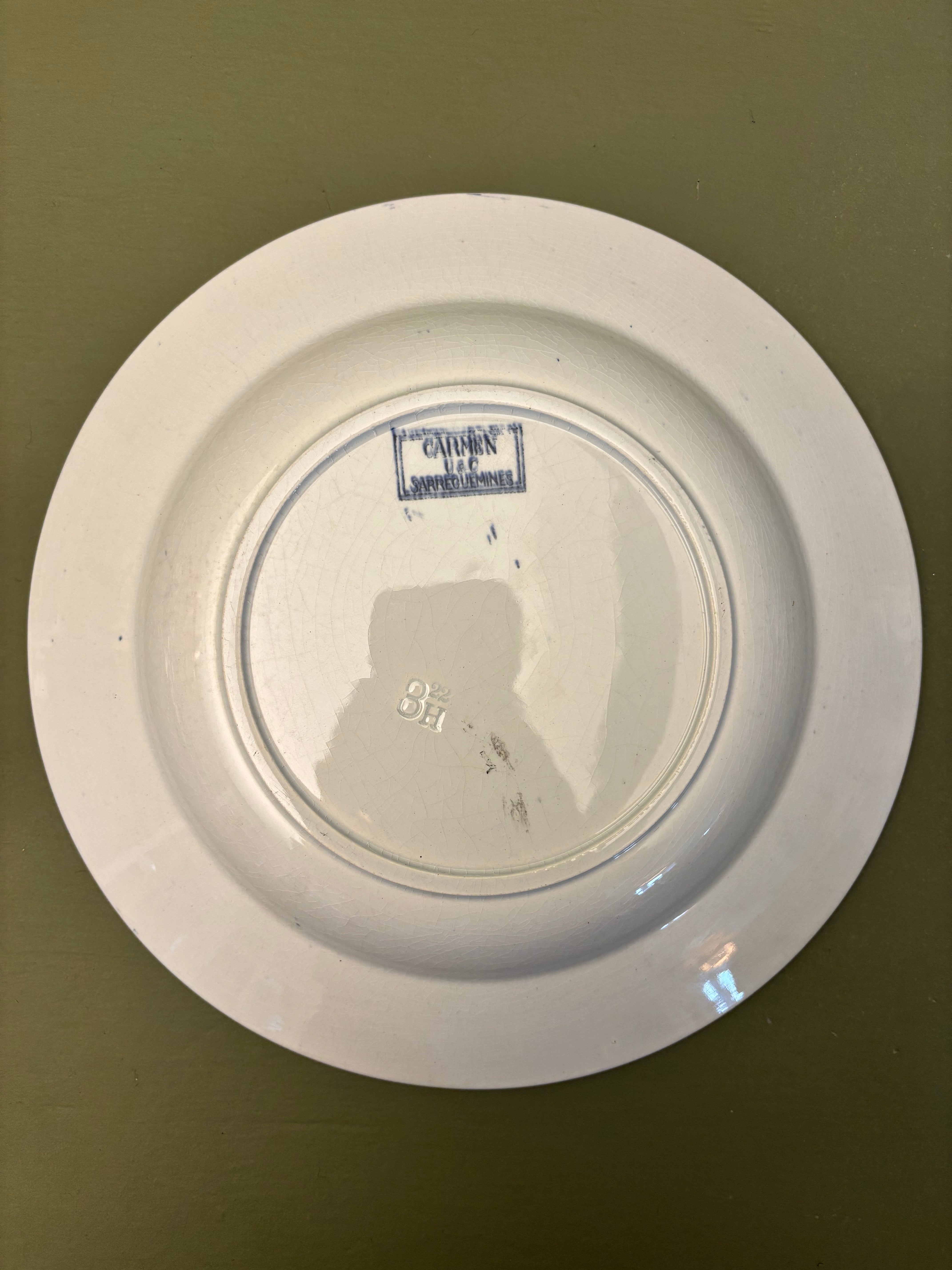 Franske dybe tallerkener, Ø23 cm - 6 stk.