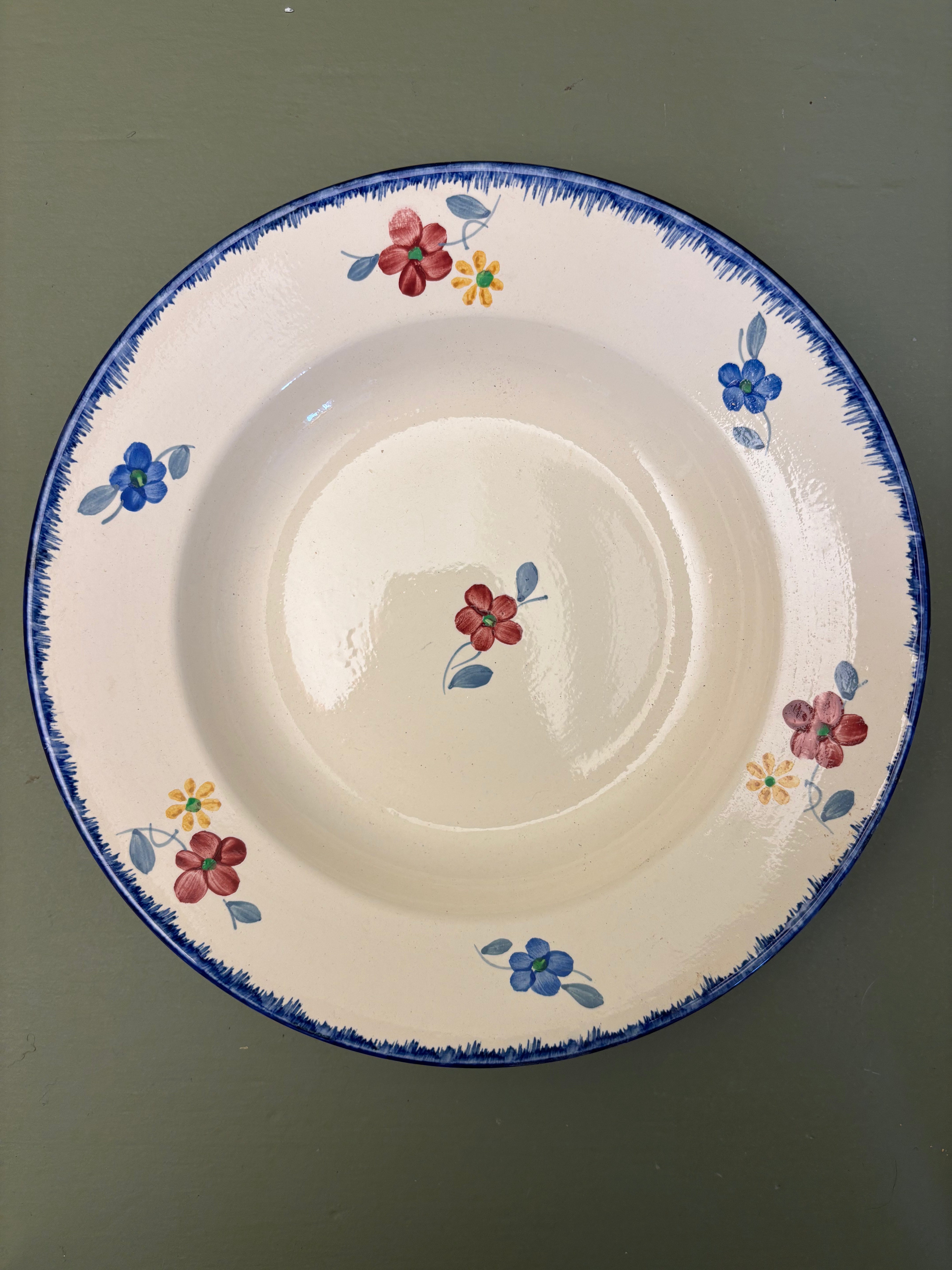 Franske dybe tallerkener, Ø22,5cm - 6 stk.