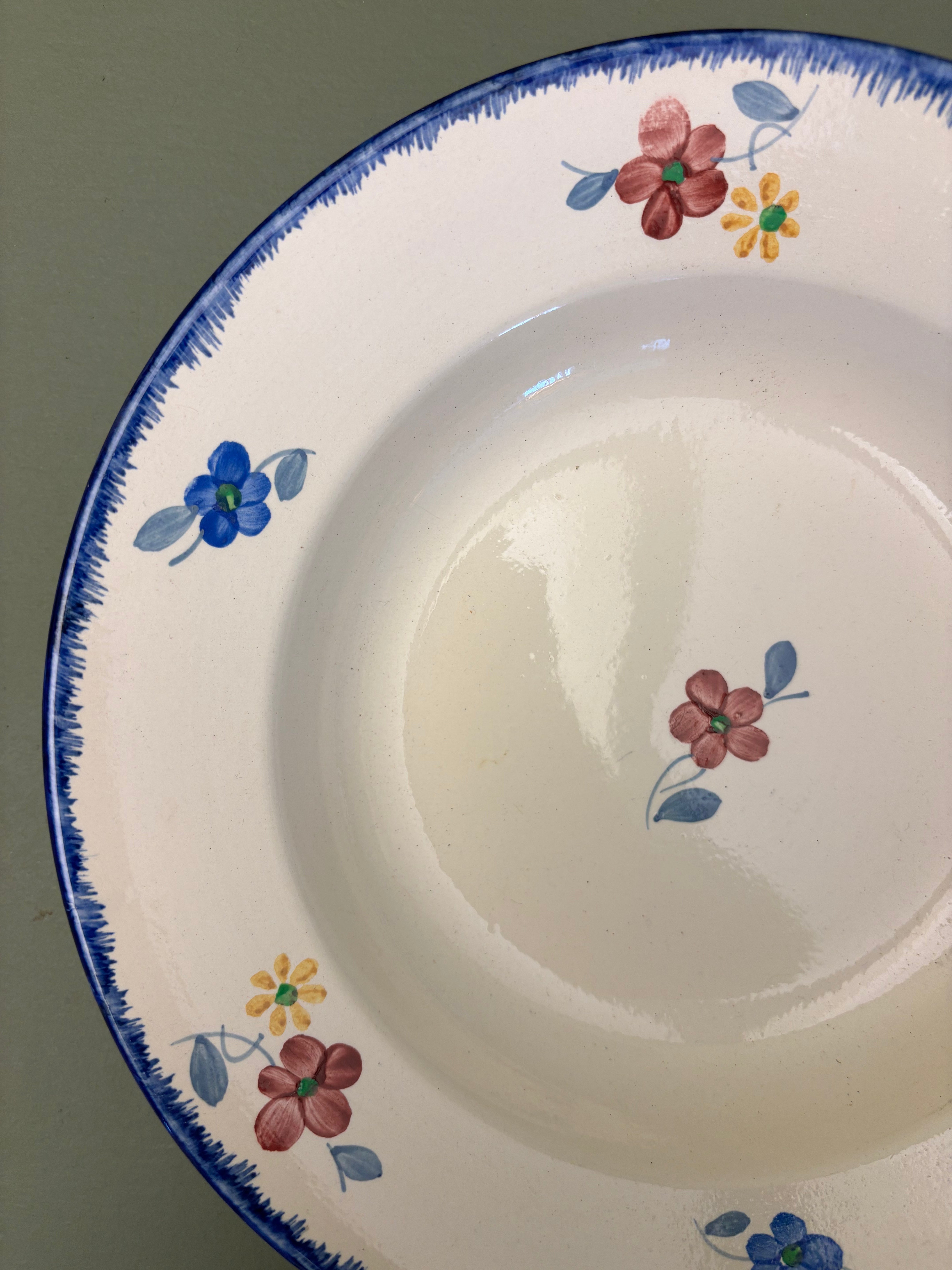 Franske dybe tallerkener, Ø22,5cm - 6 stk.