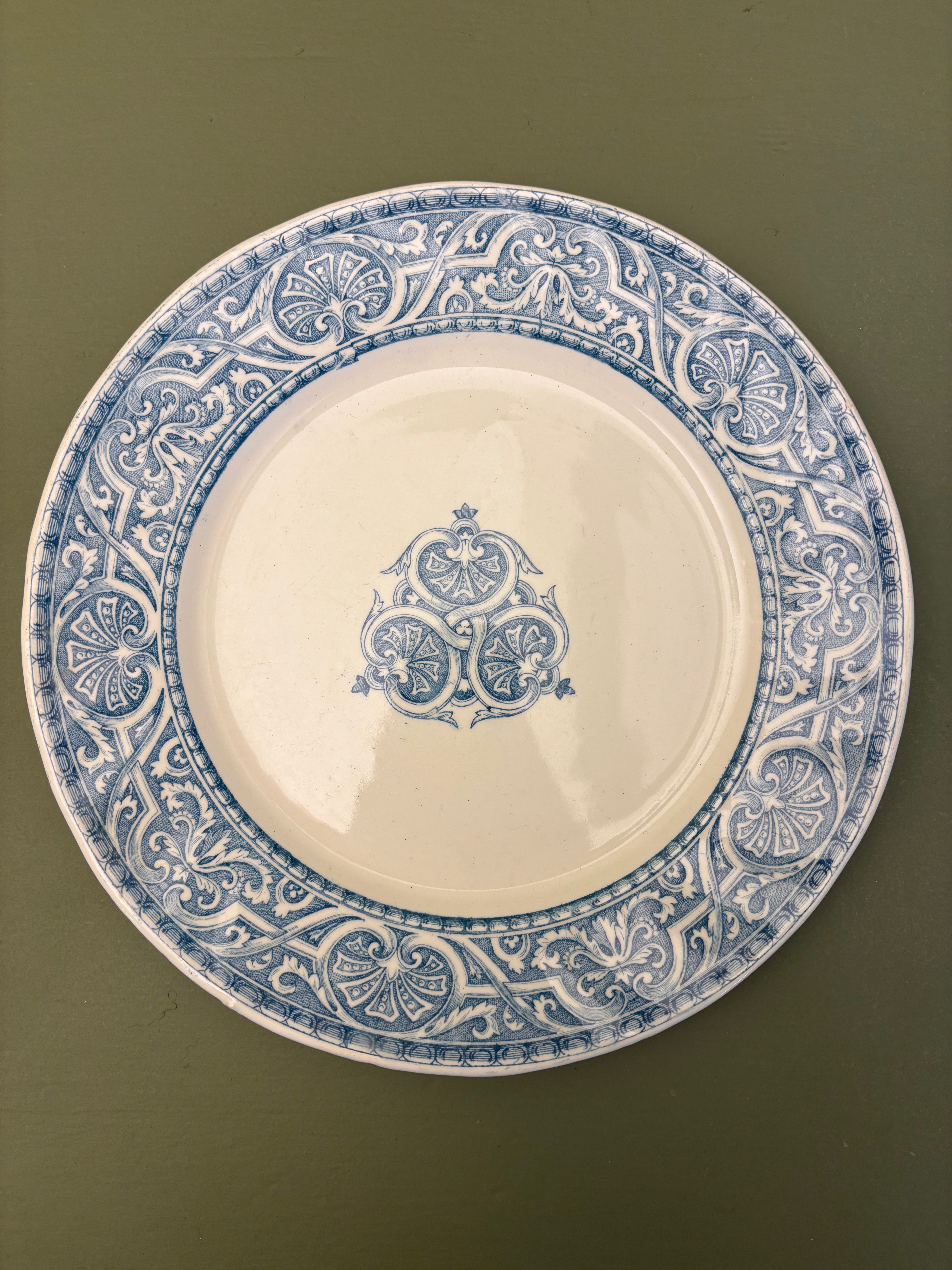 Franske tallerkener, Ø22cm - 6 stk.