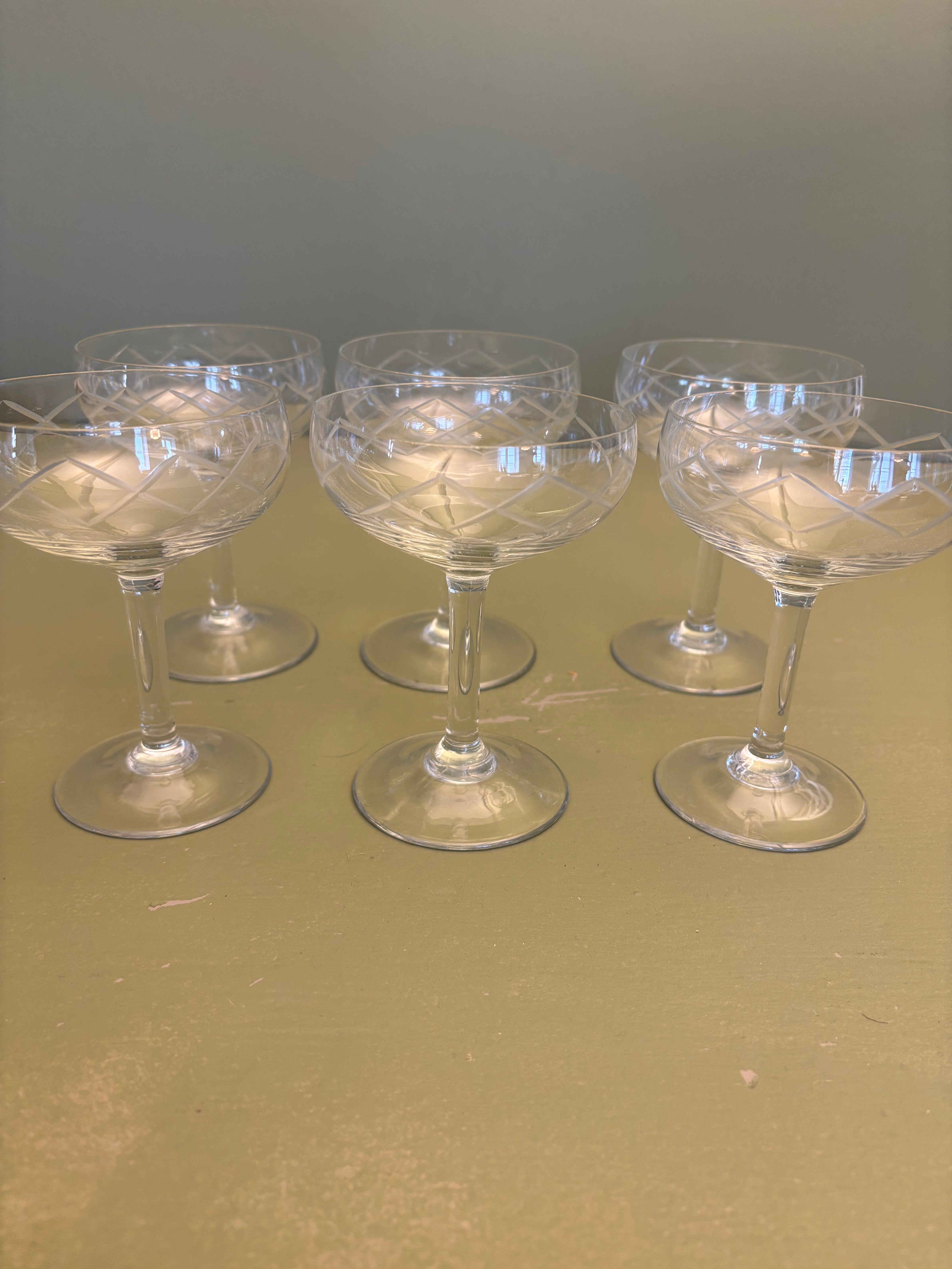 Champagneskåle, 6 stk.