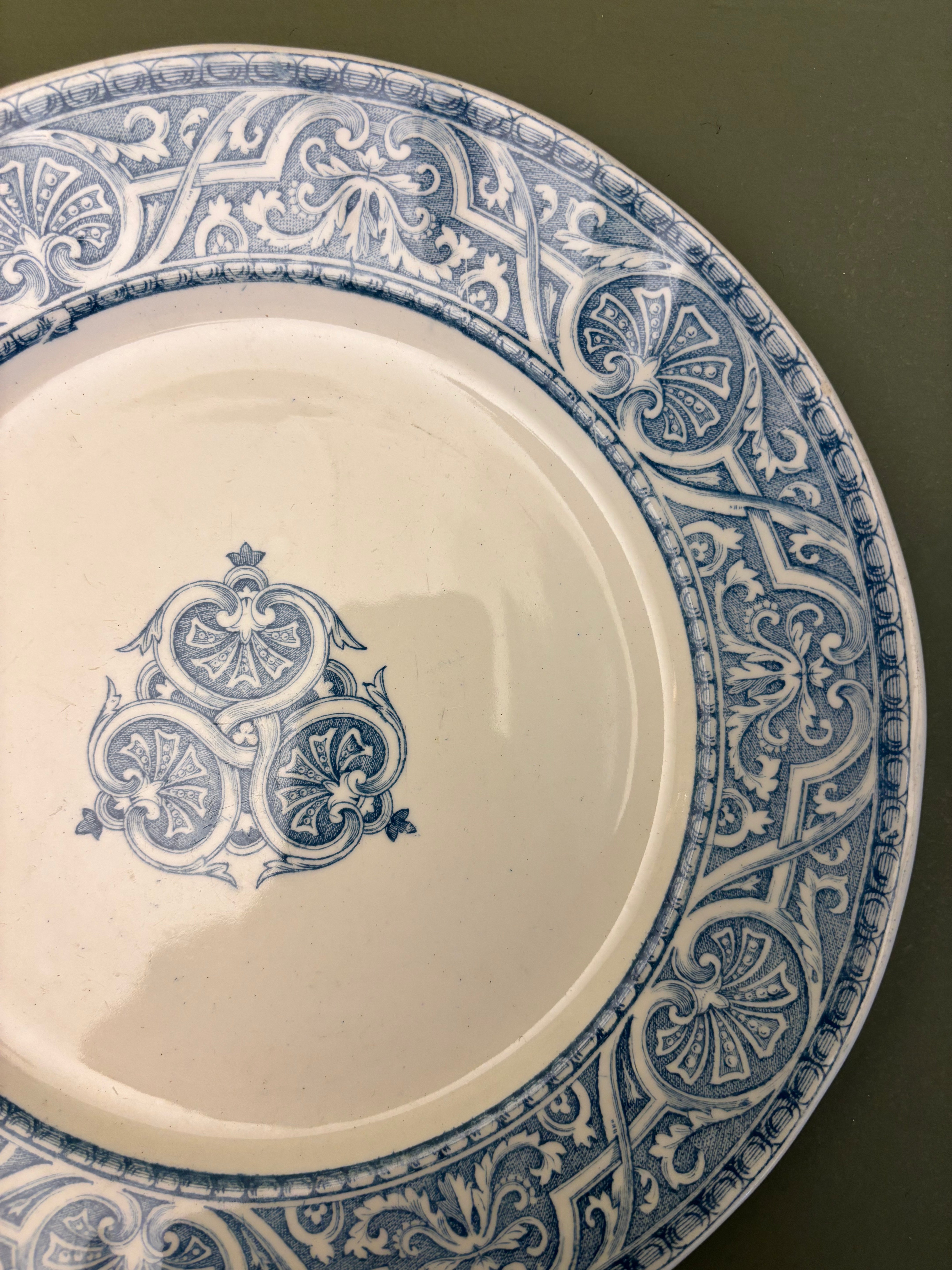 Franske tallerkener, Ø22cm - 6 stk.