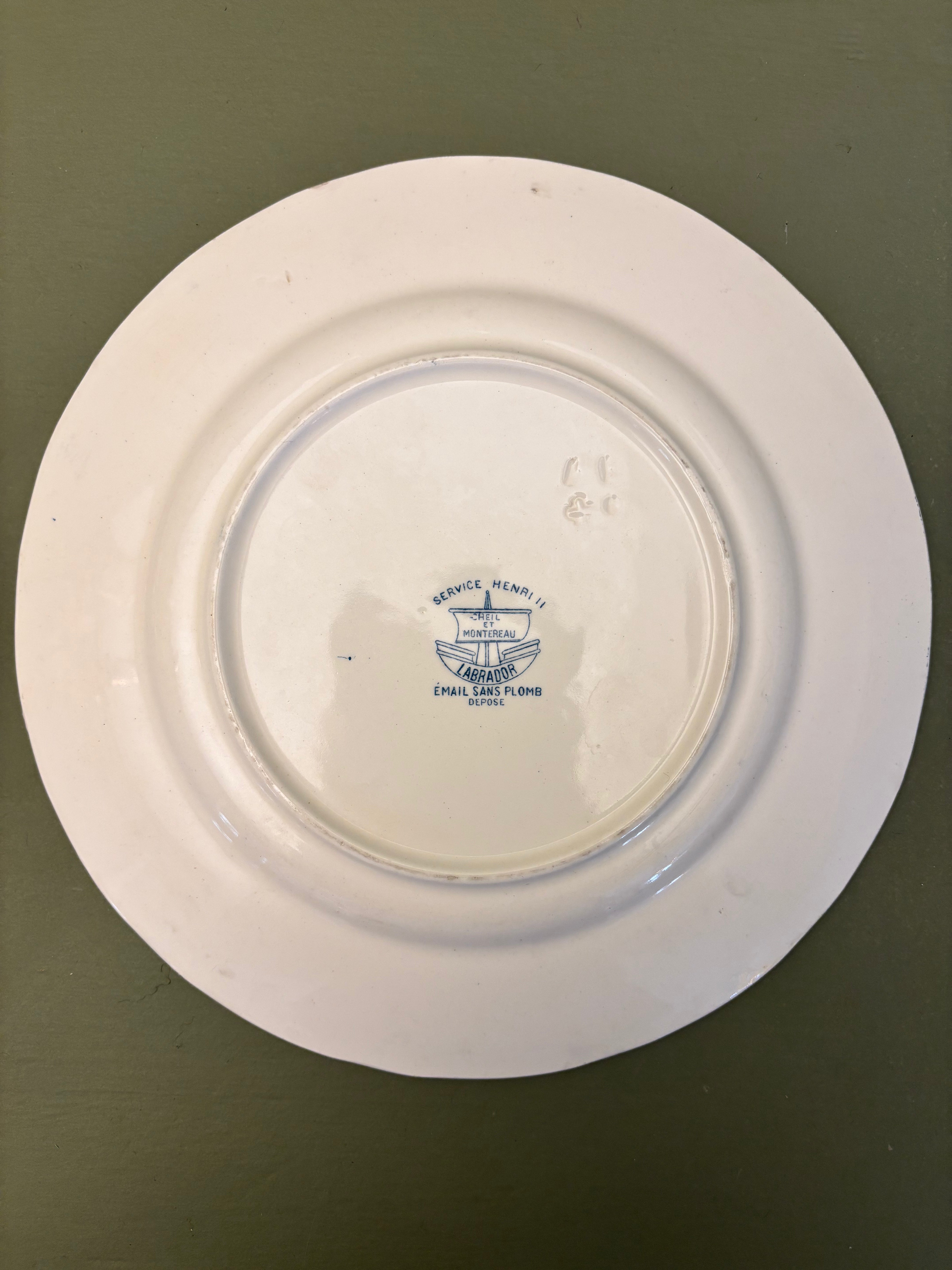 Franske tallerkener, Ø22cm - 6 stk.