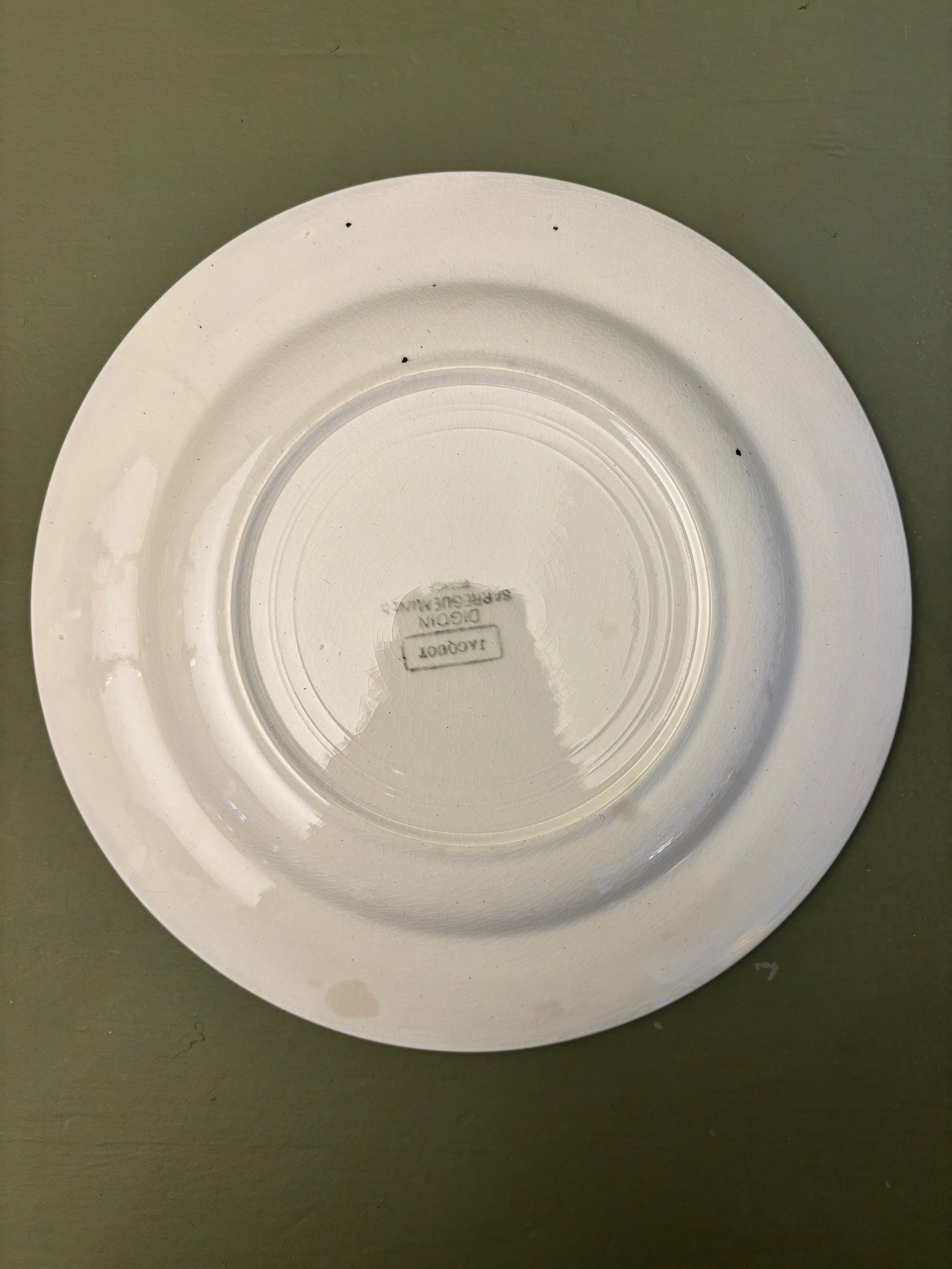 Franske tallerkener, Ø22,5cm - 8 stk.
