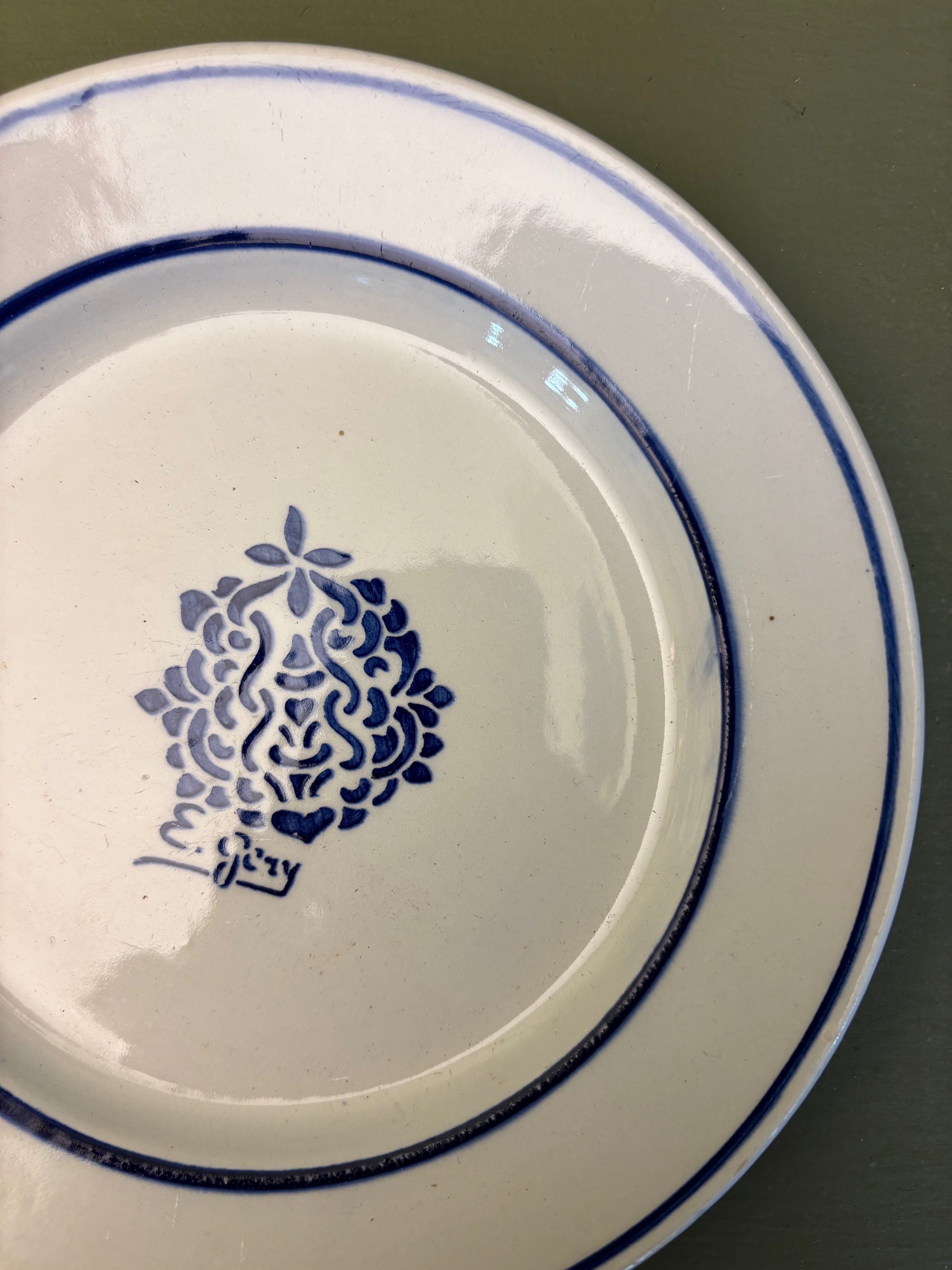 Franske tallerkener, Ø18cm - 6 stk.