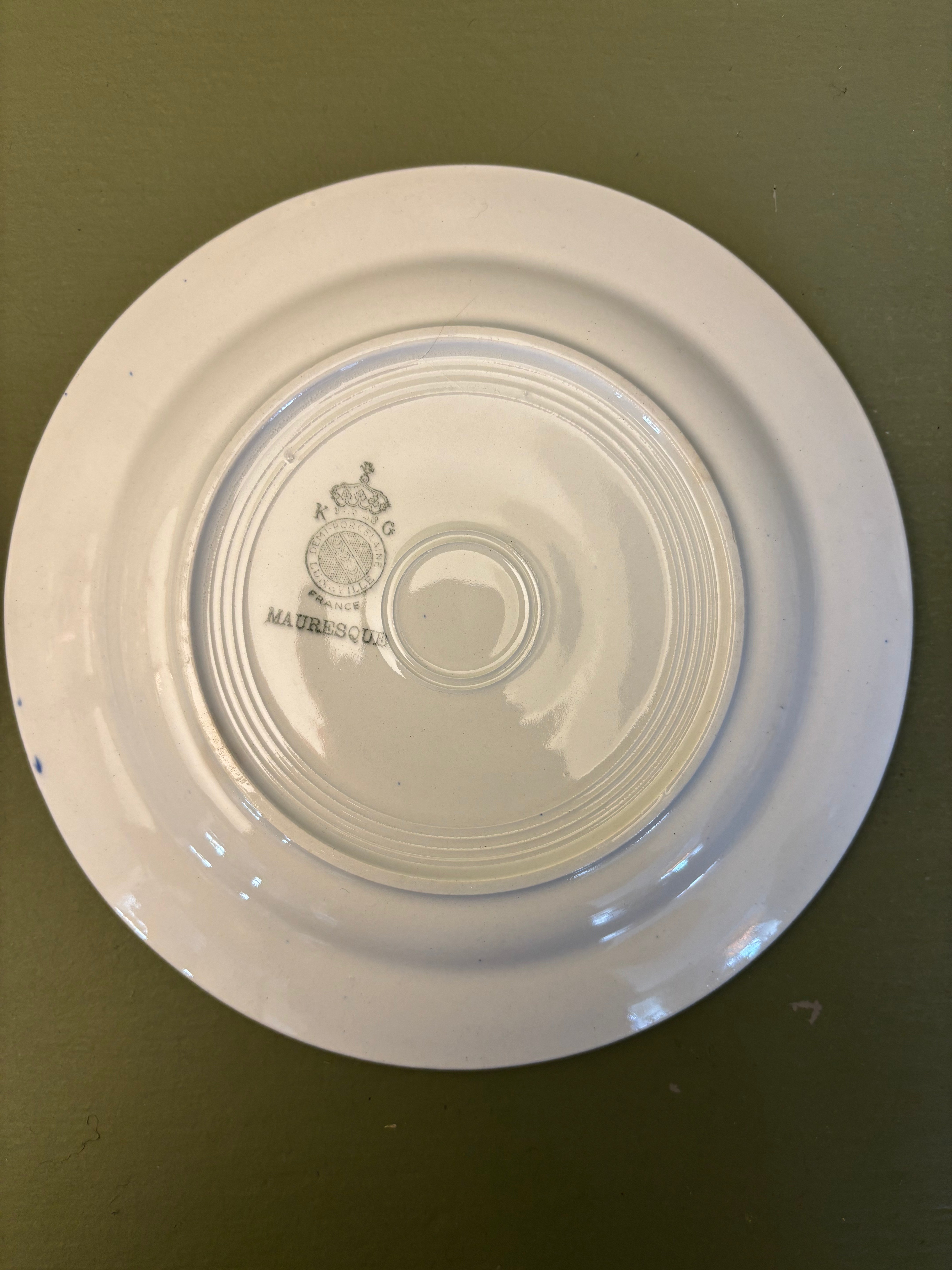 Franske tallerkener, Ø18cm - 6 stk.