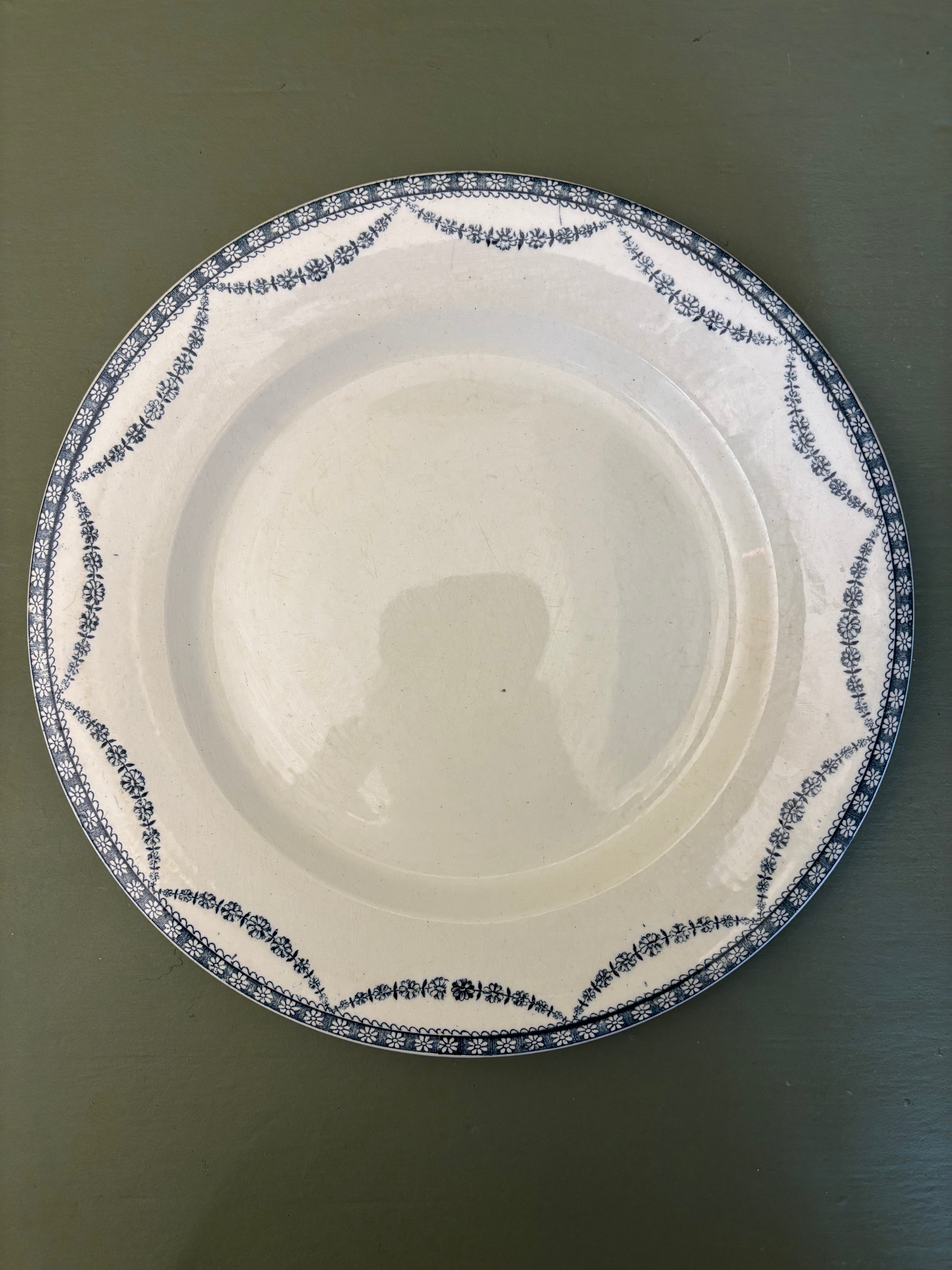 Franske tallerkener, Ø24cm - 6 stk.