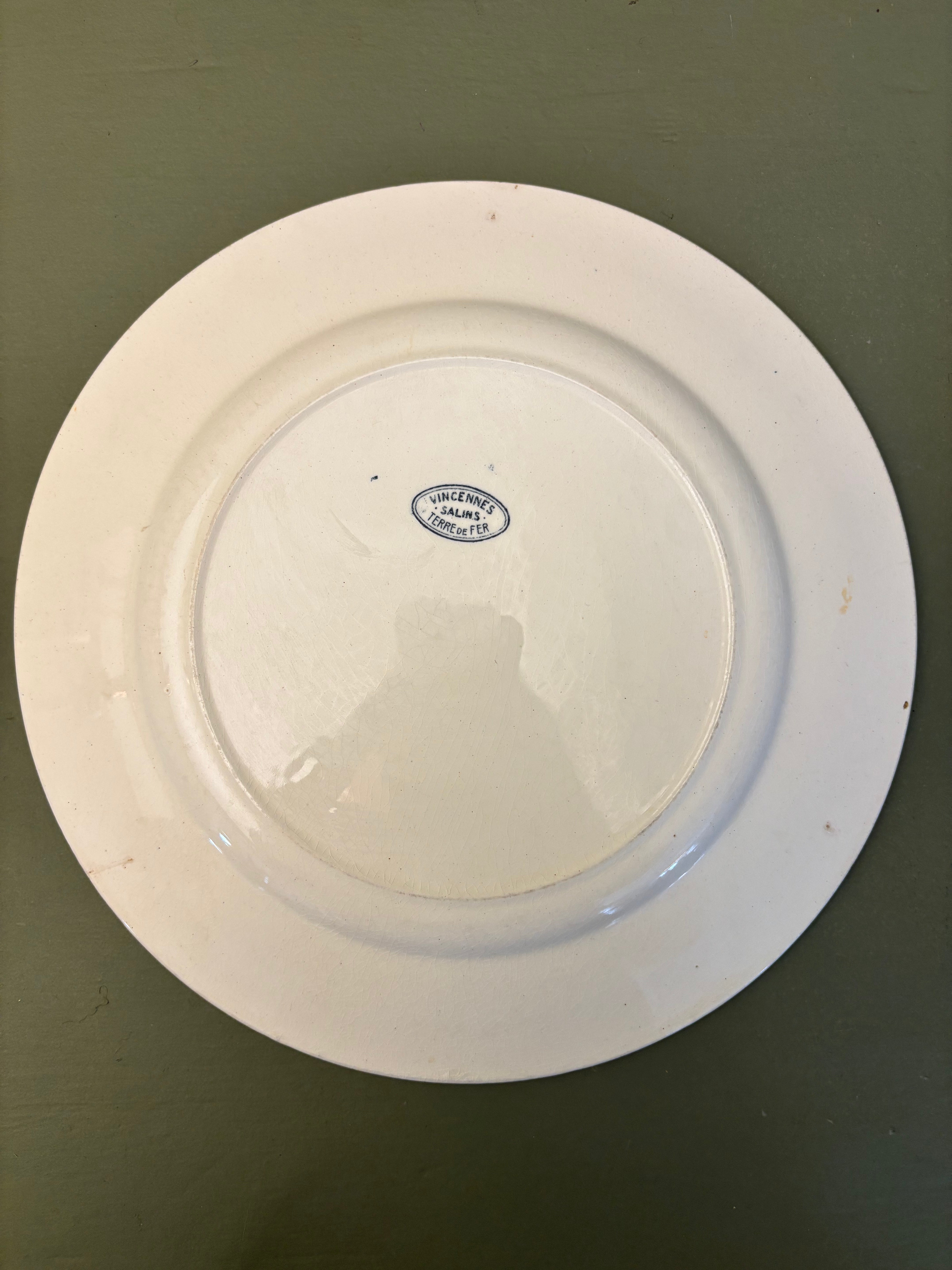 Franske tallerkener, Ø24cm - 6 stk.