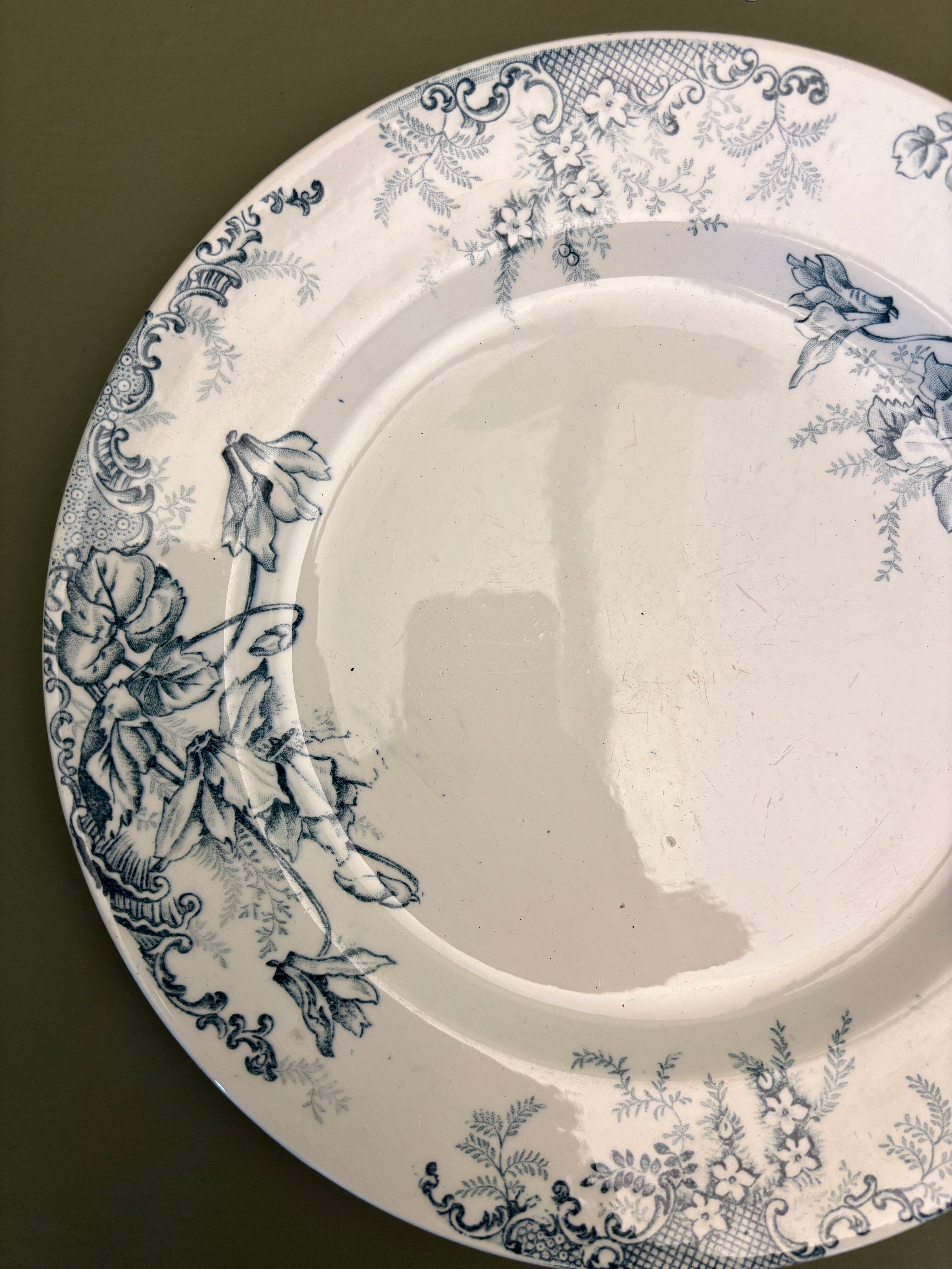 Franske tallerkener, Ø24cm - 6 stk.