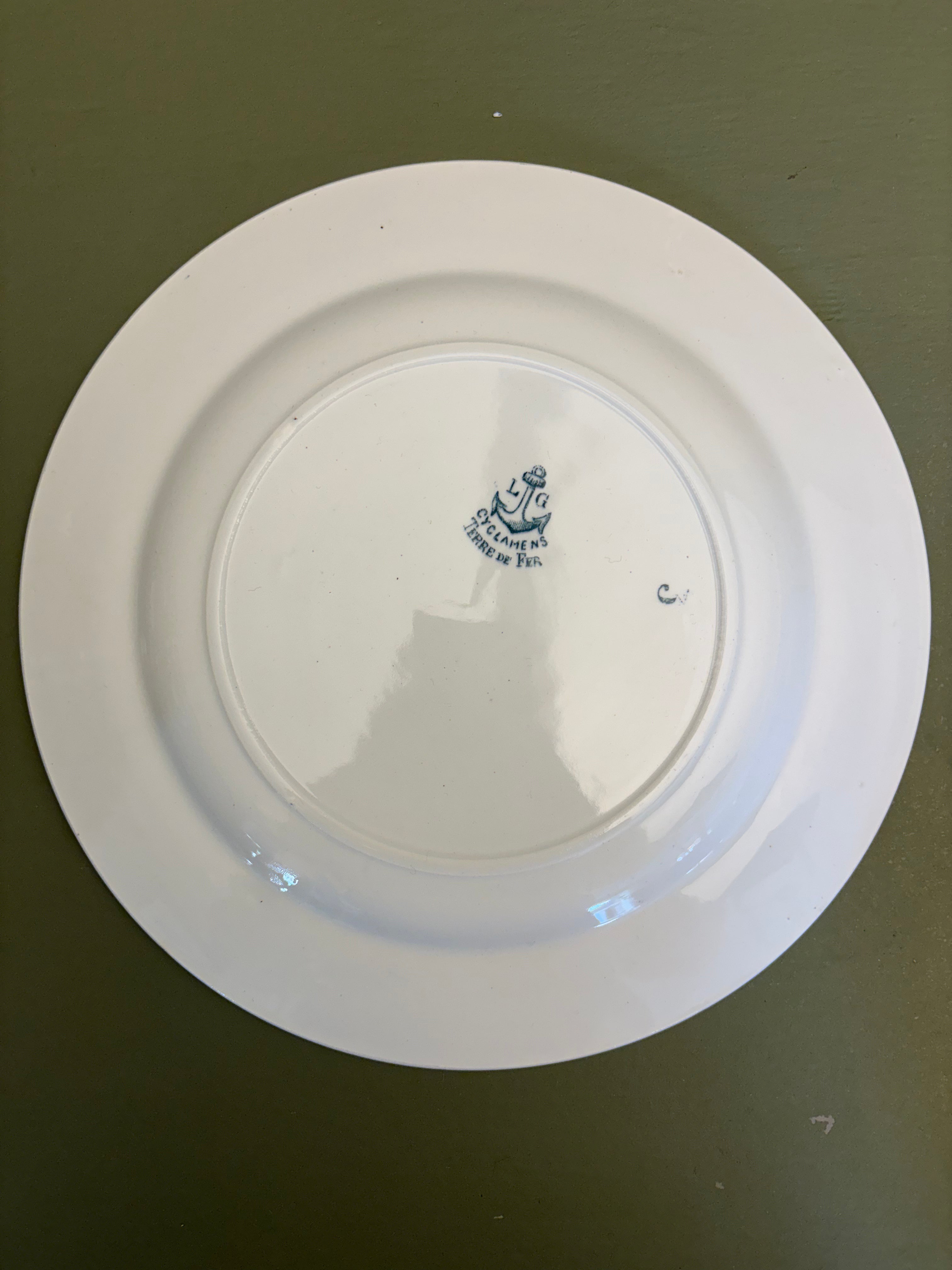 Franske tallerkener, Ø24cm - 6 stk.