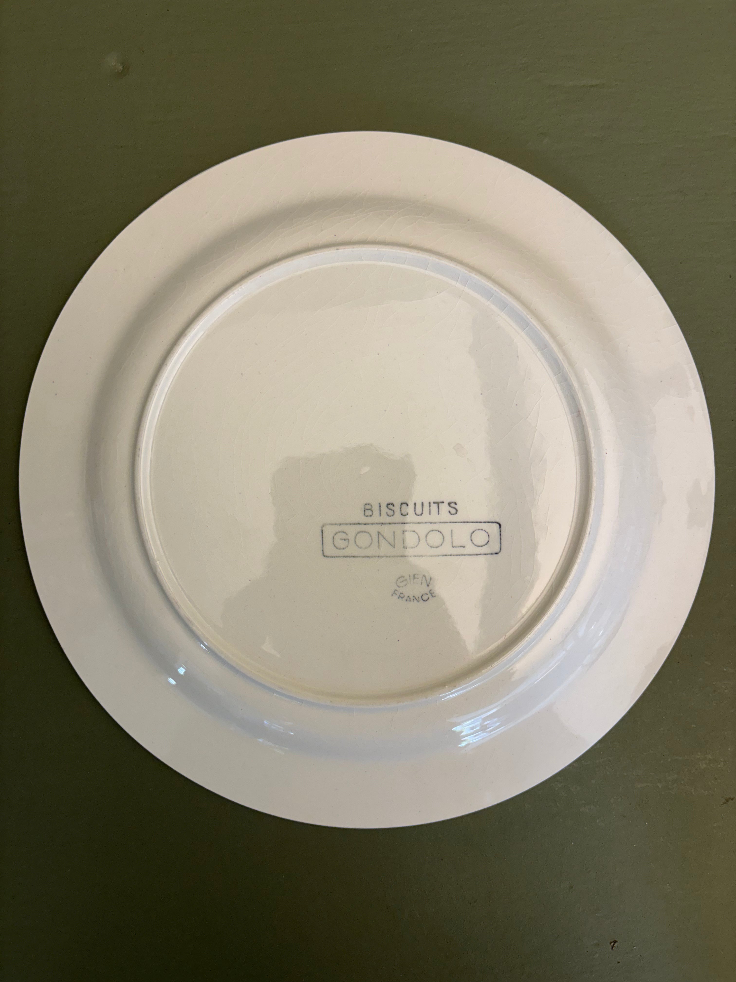 Franske tallerkener, Ø21cm - 6 stk.