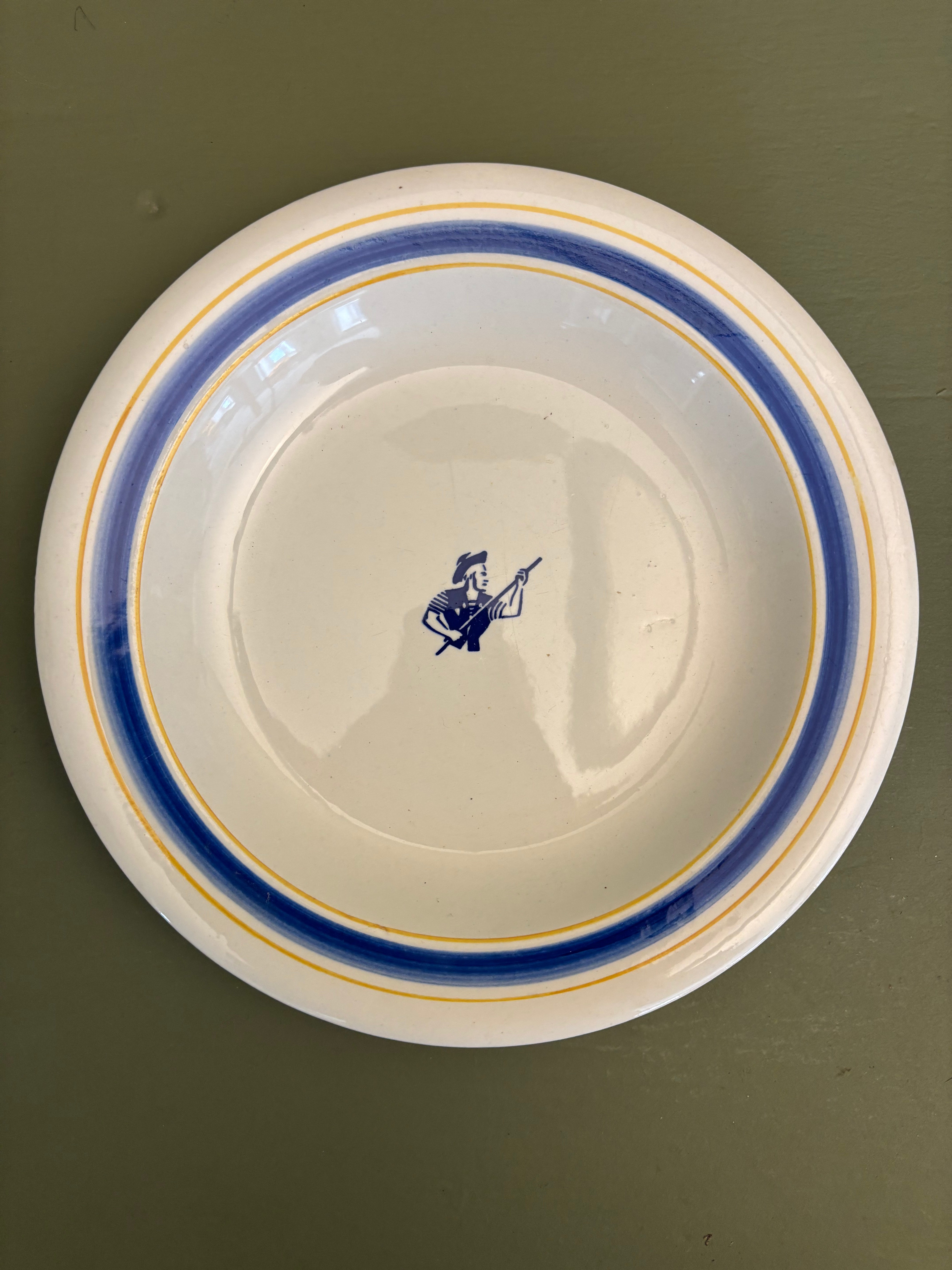 Franske dybe tallerkener, Ø21,5cm - 6 stk.
