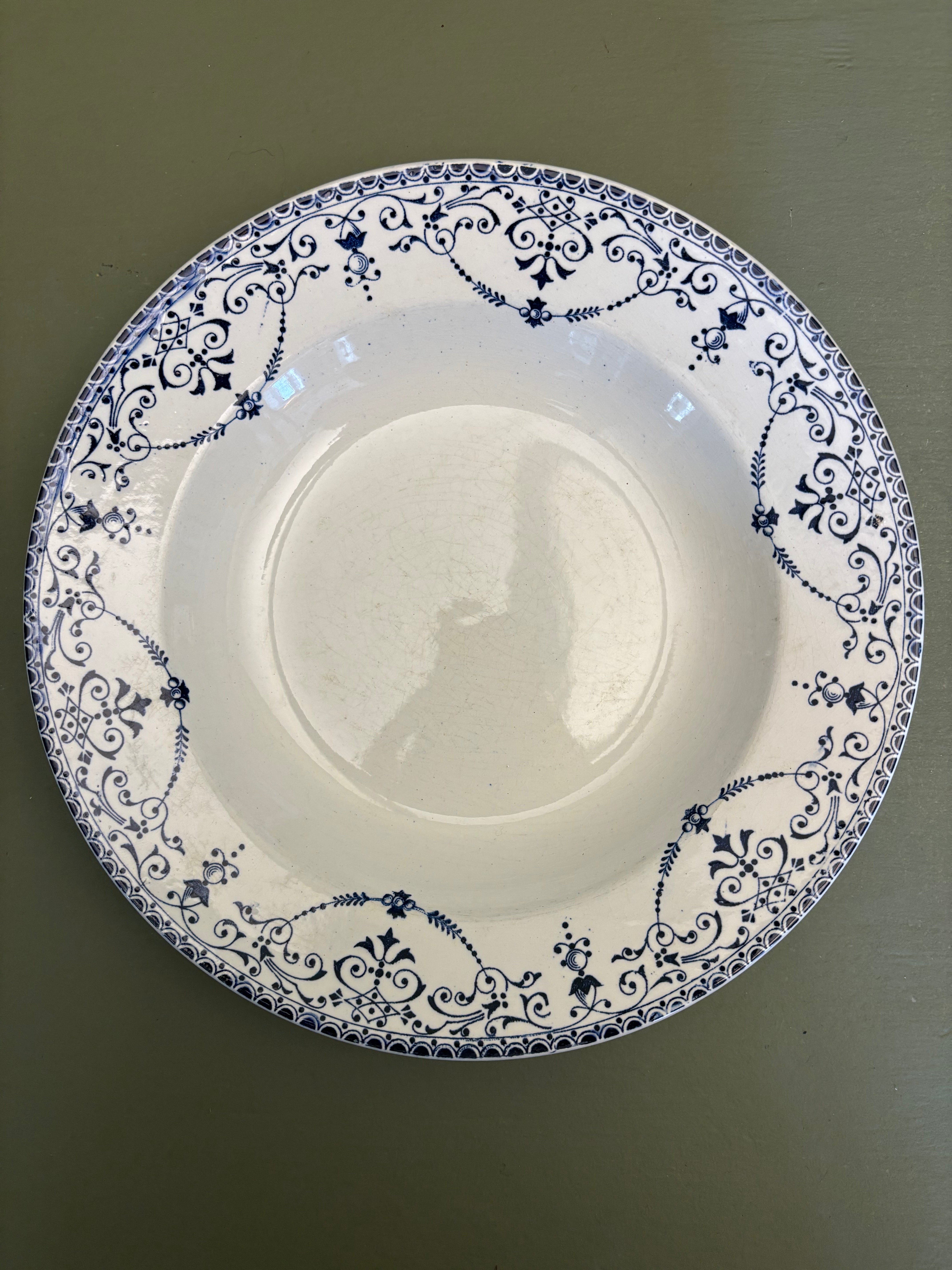 Franske dybe tallerkener, Ø23cm - 6 stk.