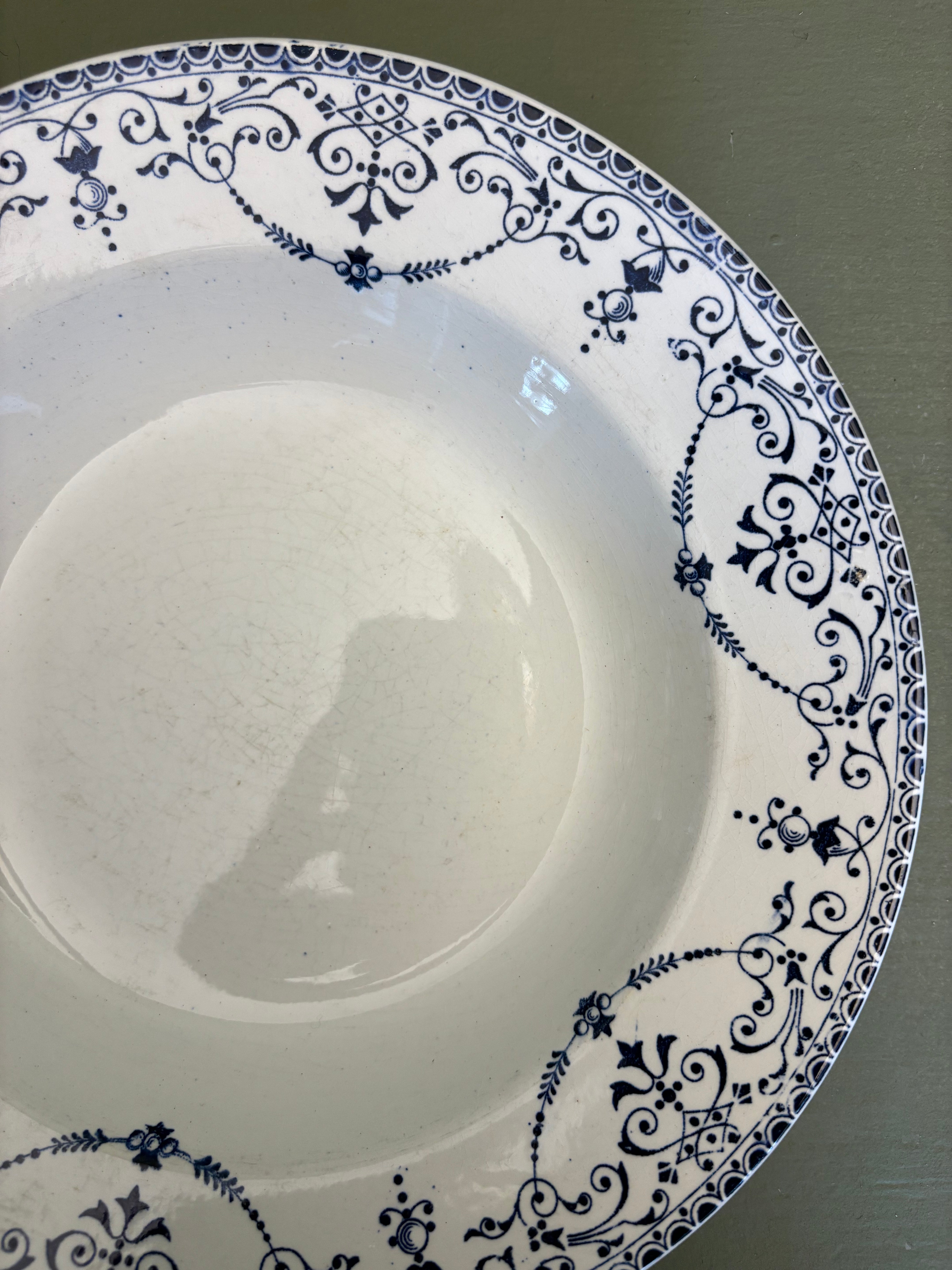 Franske dybe tallerkener, Ø23cm - 6 stk.
