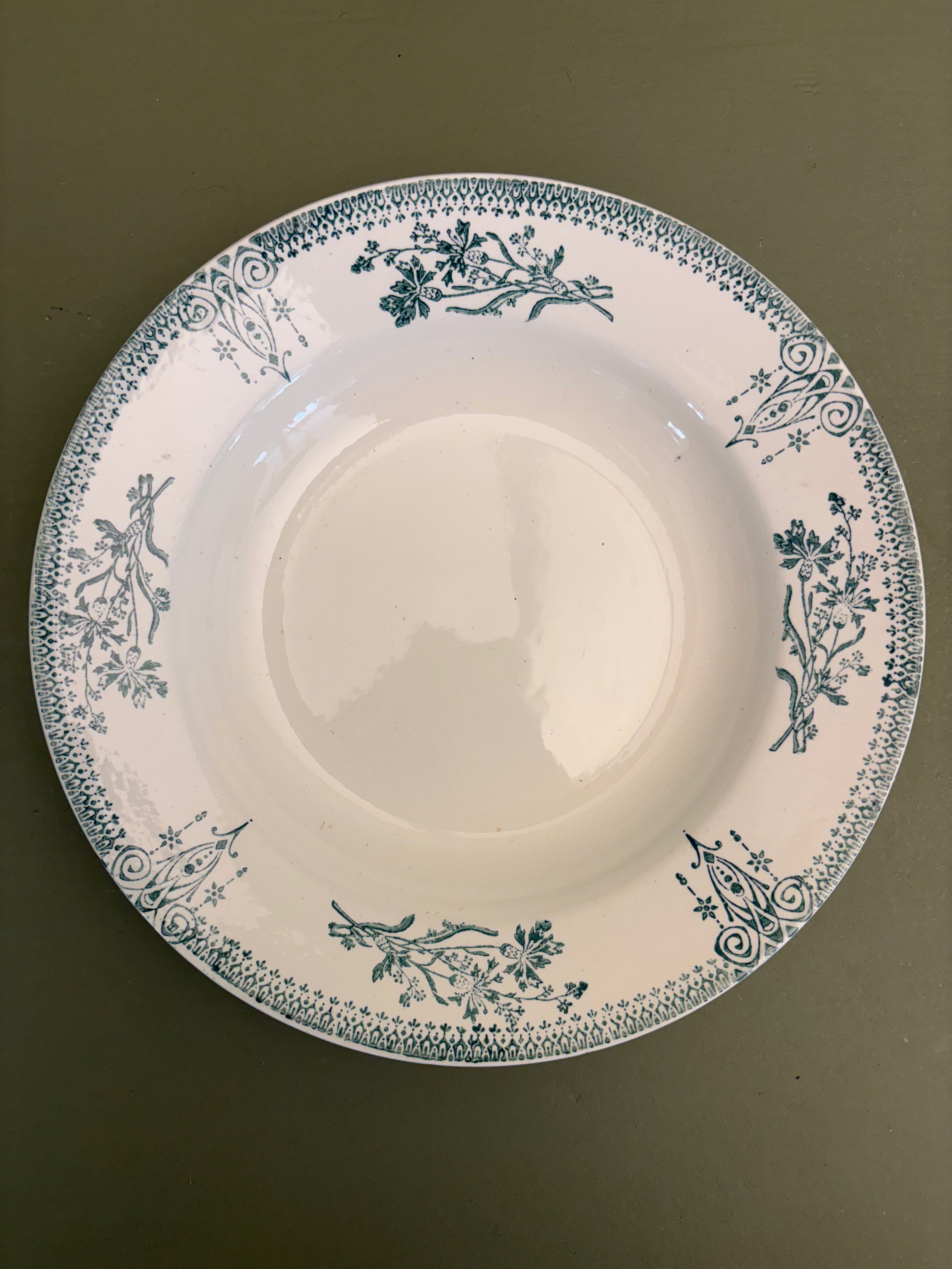 Franske dybe tallerkener, Ø22cm - 8 stk.