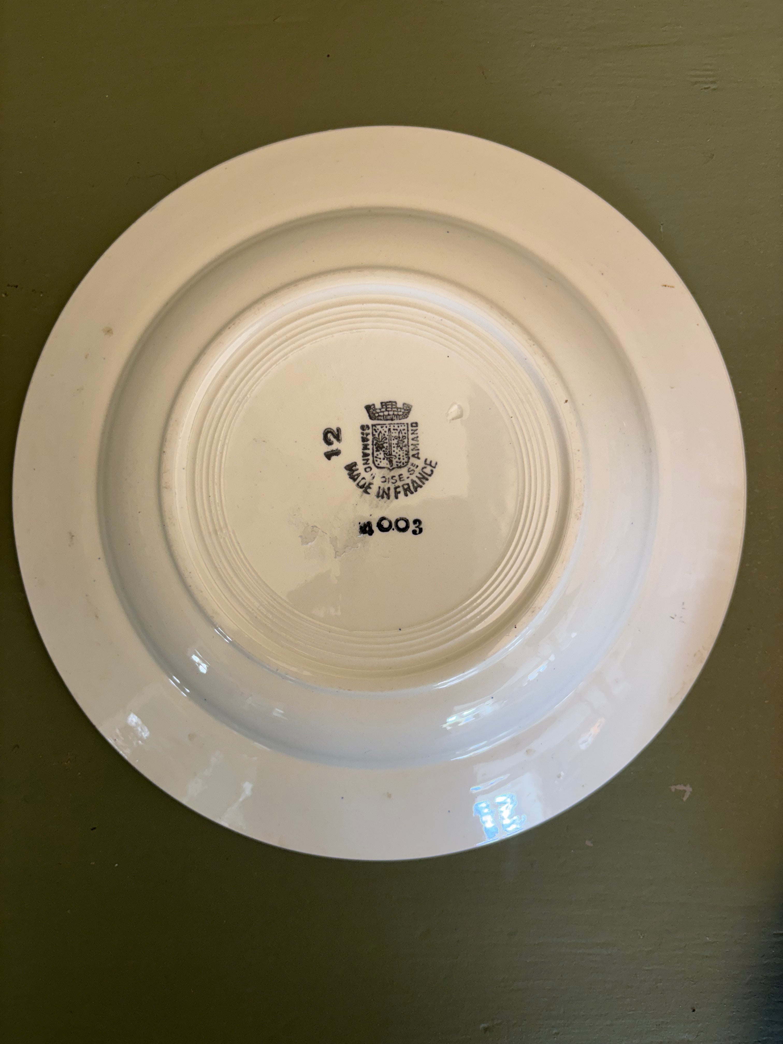 Franske dybe tallerkener, Ø22cm - 8 stk.