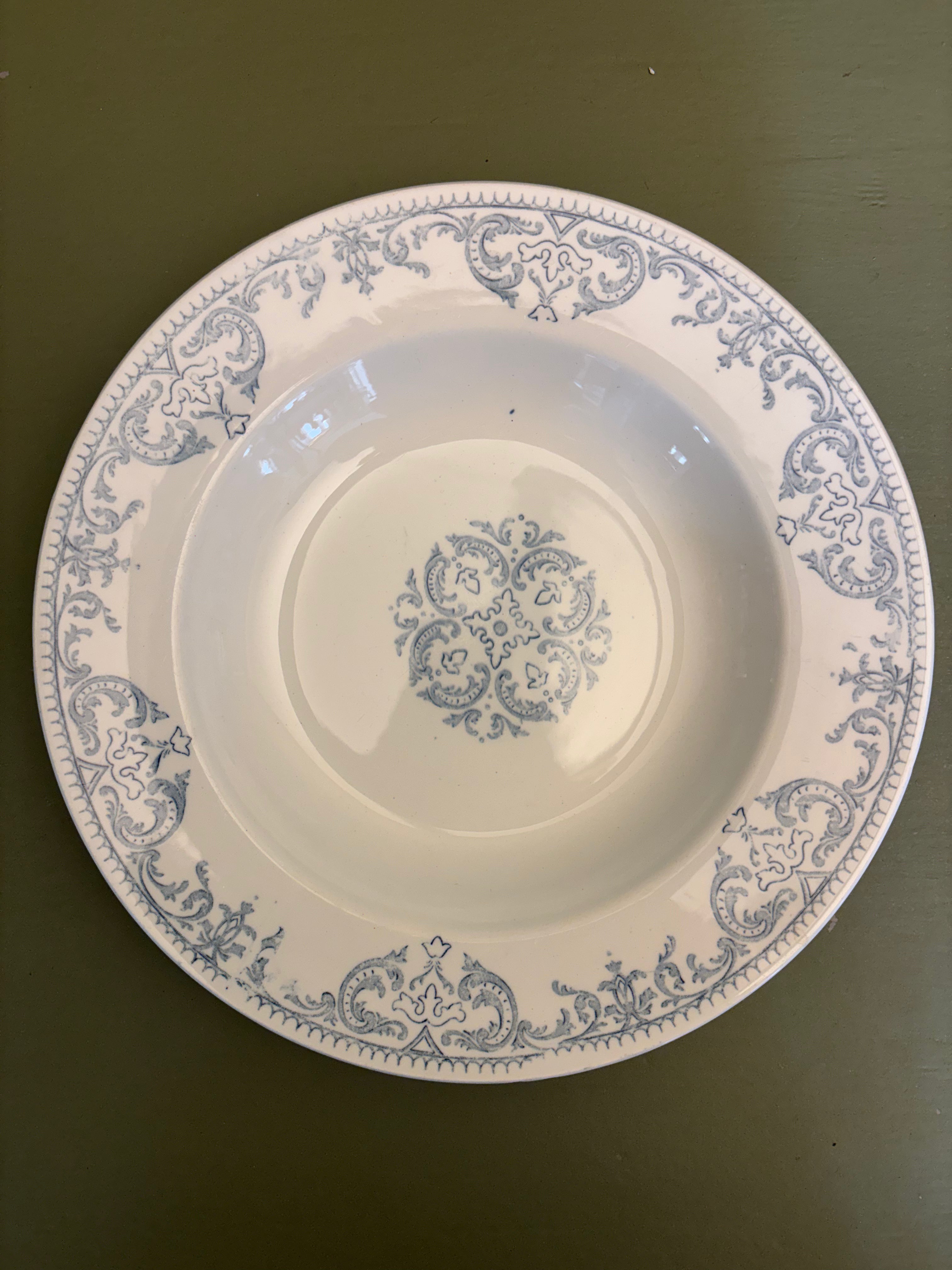 Franske dybe tallerkener, Ø24 cm - 6 stk.